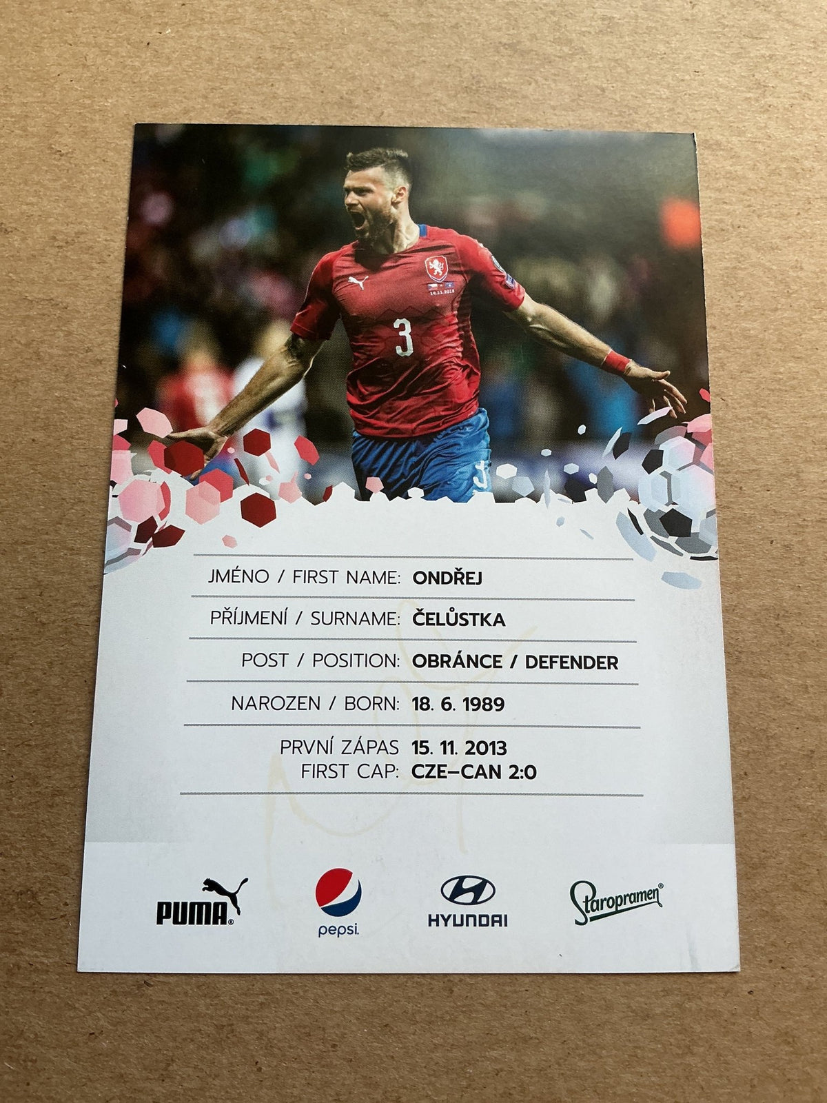Ondřej Čelůstka, Czech Republic 🇨🇿 UEFA Euro Cup 2020 hand signed - Autographs-World