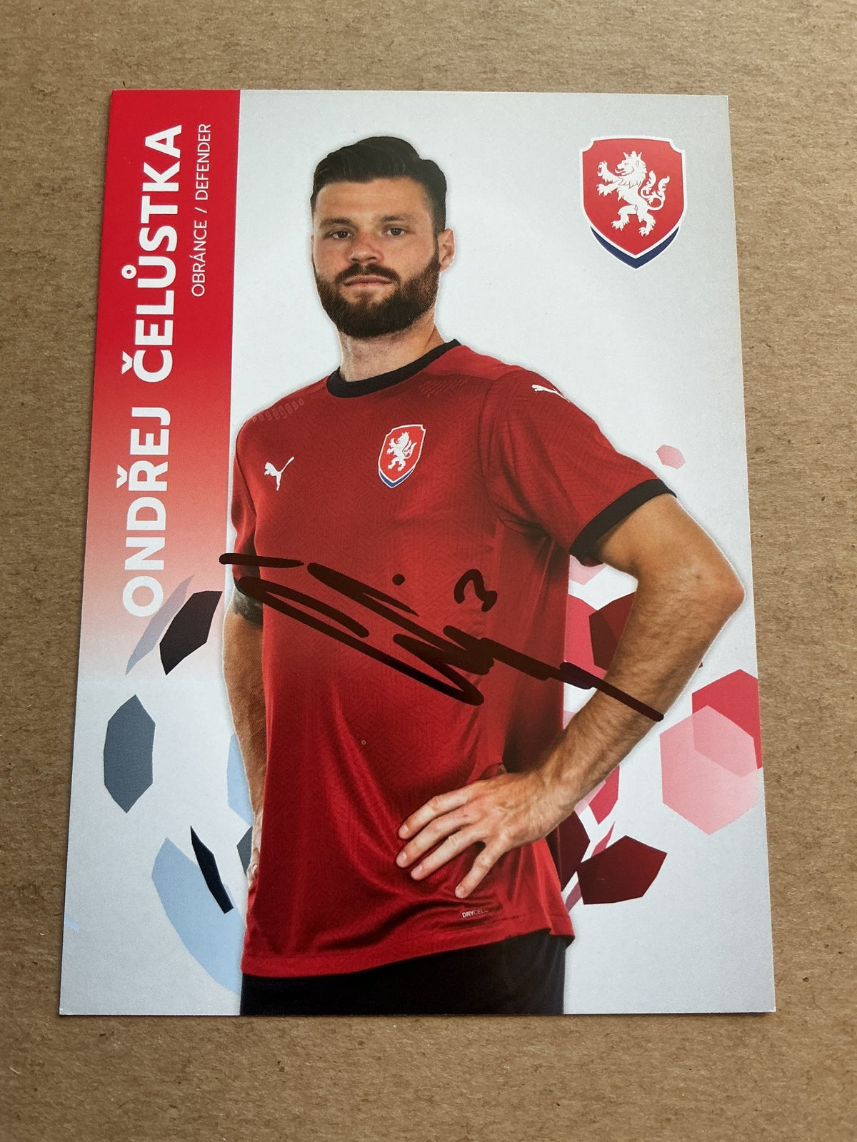 Ondřej Čelůstka, Czech Republic 🇨🇿 UEFA Euro Cup 2020 hand signed - Autographs-World