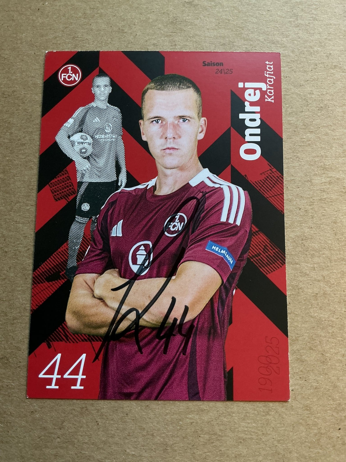 Ondrej Karafiat, Czech Republic 🇨🇿 1.FC Nürnberg 2024/25 hand signed - Autographs-World