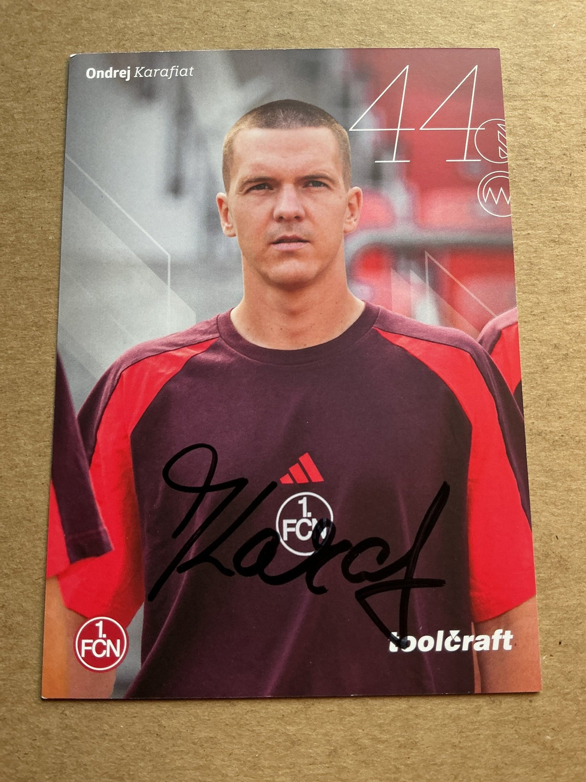 Ondrej Karafiat, Czech Republic 🇨🇿 1.FC Nürnberg 2025/26 hand signed - Autographs-World