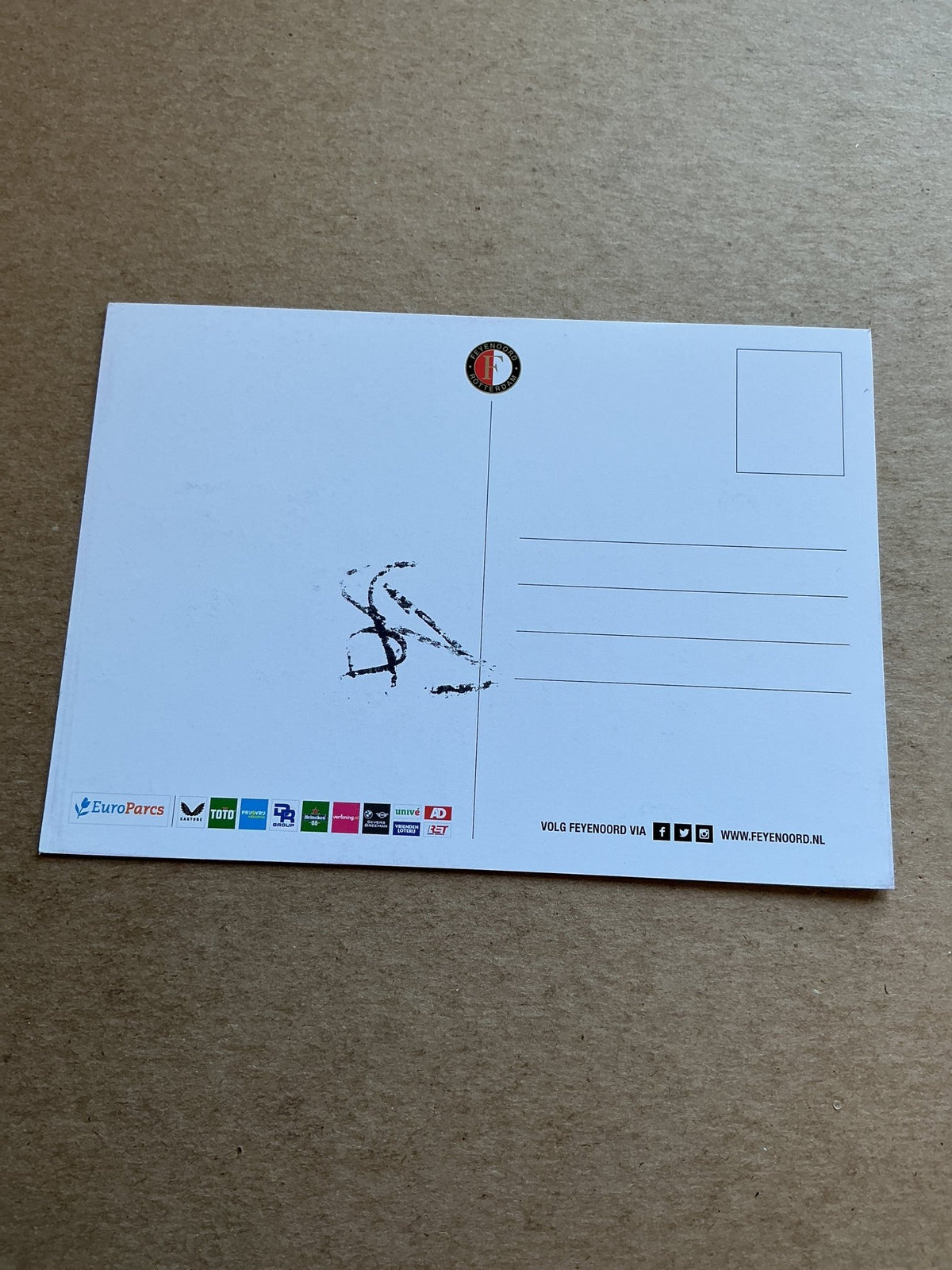 Ondrej Lingr, Czech Republic 🇨🇿 Feyenoord Rotterdam 2023/24 hand signed - Autographs-World