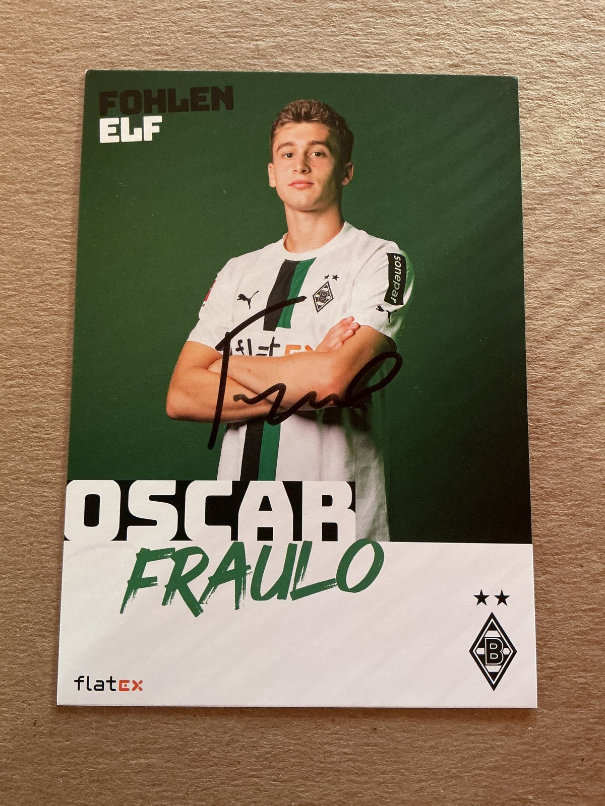 Oscar Fraulo, Denmark 🇩🇰 Borussia Mönchengladbach 2022/23 hand signed - Autographs-World