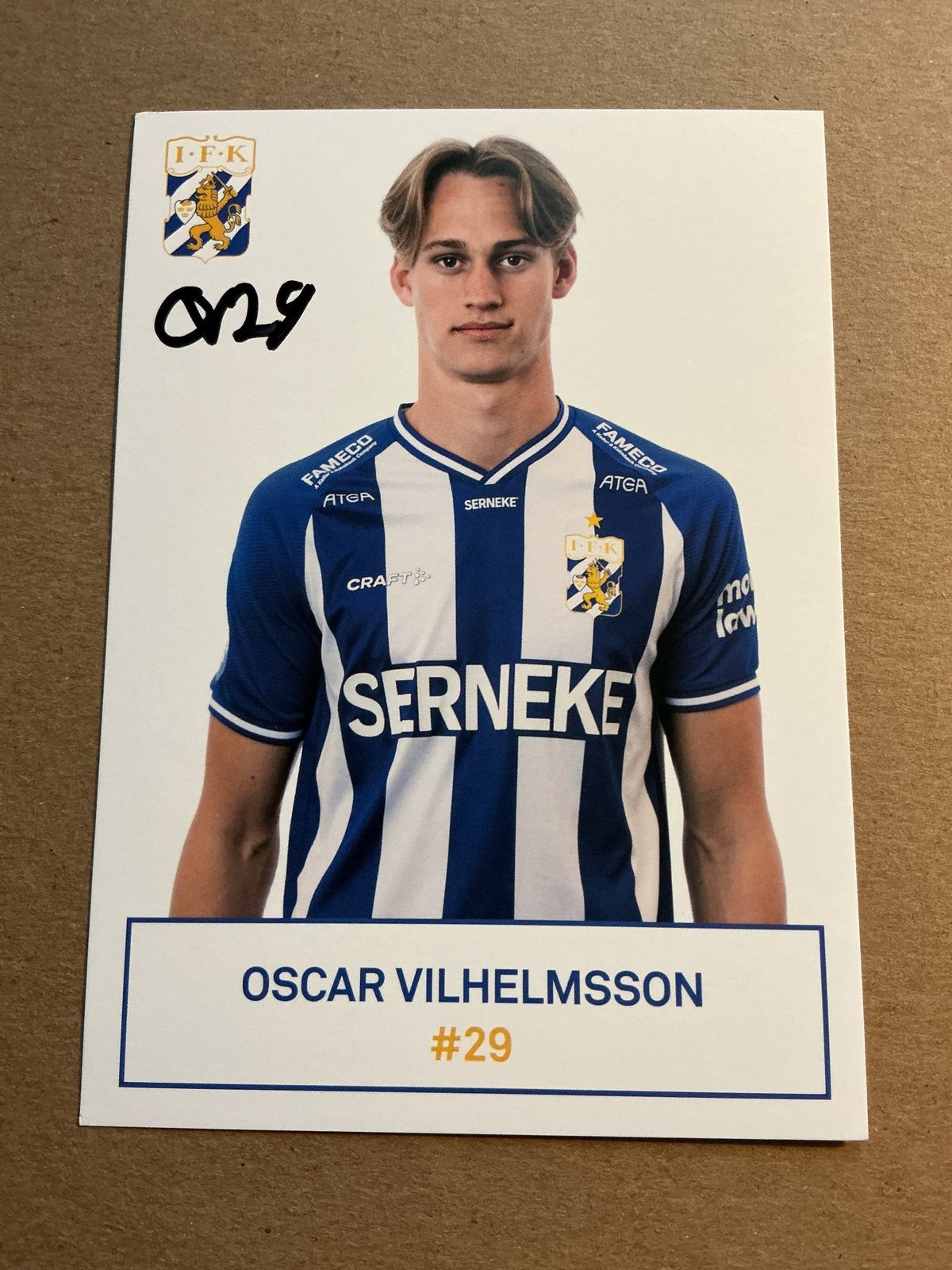 Oscar Vilhelmsson, Sweden 🇸🇪 IFK Göteborg 2021/22 hand signed - Autographs-World