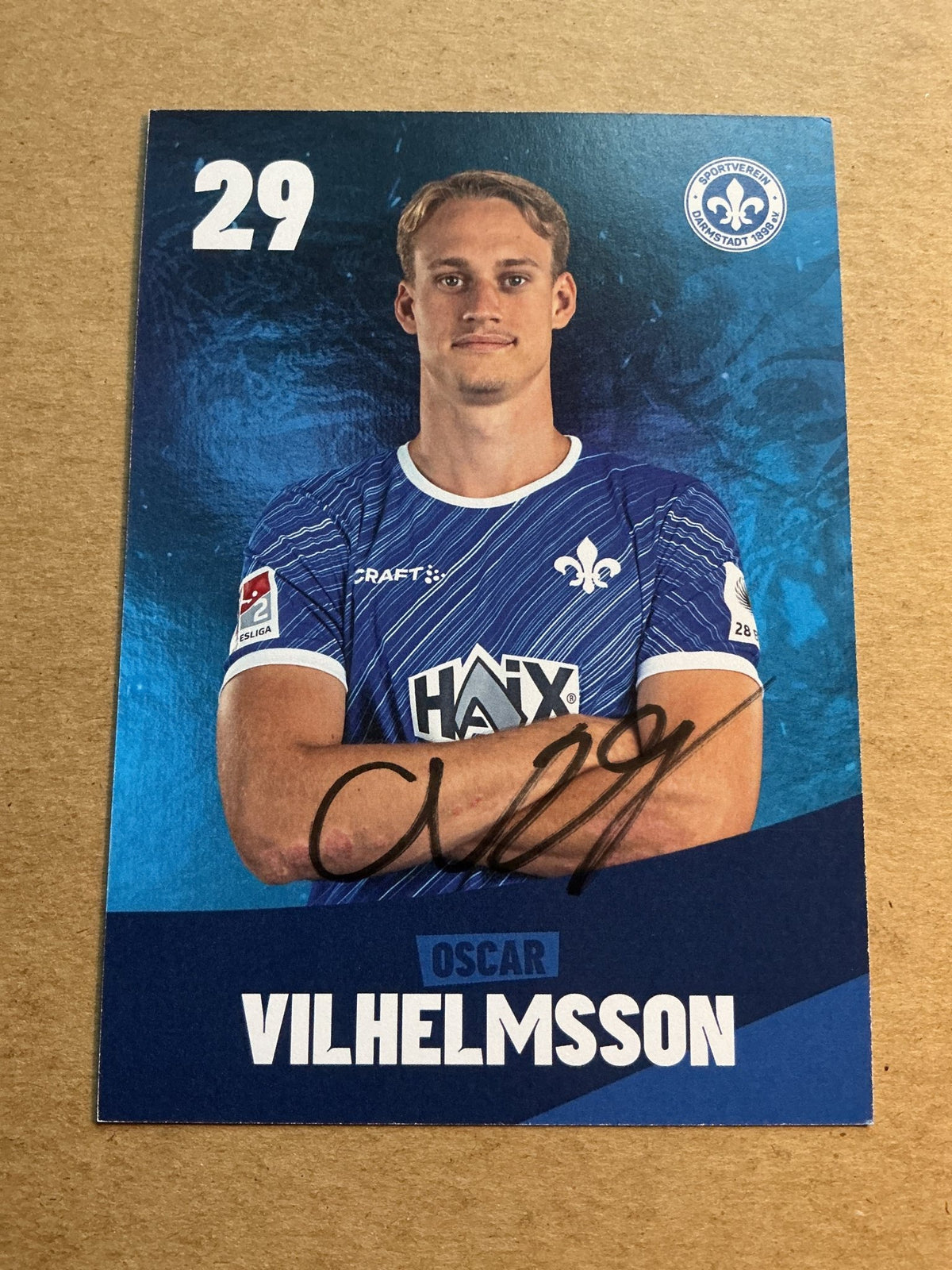 Oscar Vilhelmsson, Sweden 🇸🇪 SV Darmstadt 98 2023/24 hand signed - Autographs-World