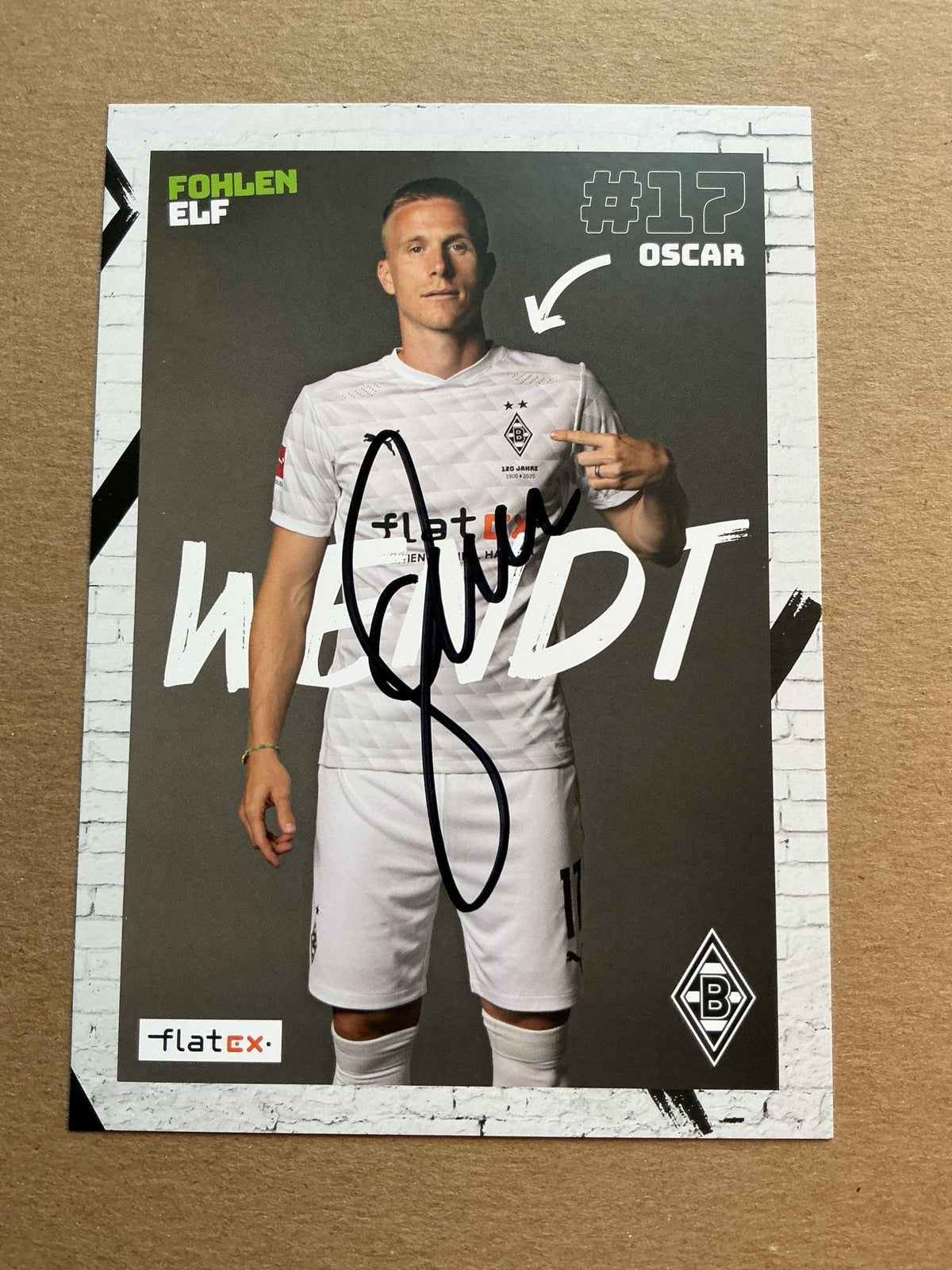 Oscar Wendt, Sweden 🇸🇪 Borussia Mönchengladbach 2020/21 hand signed - Autographs-World