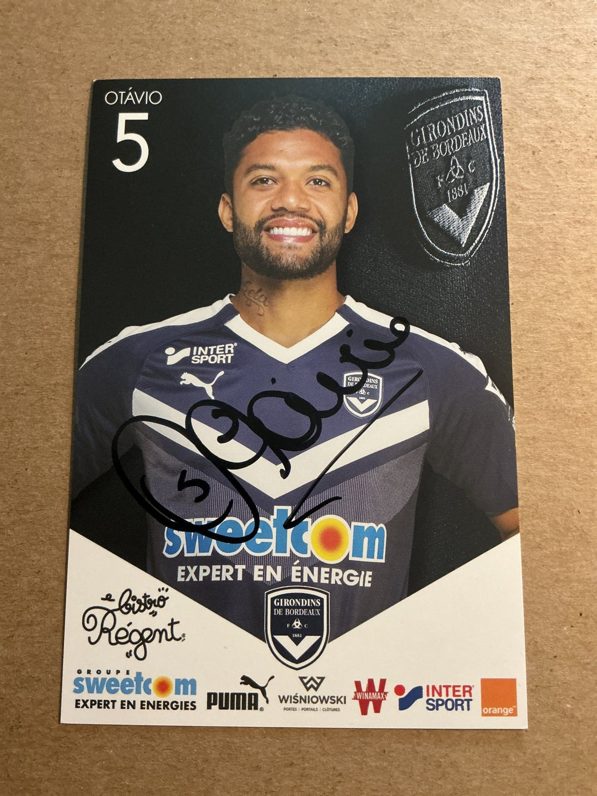 Otavio, Brazil 🇧🇷 Girondins Bordeaux 2018/19 hand signed - Autographs-World