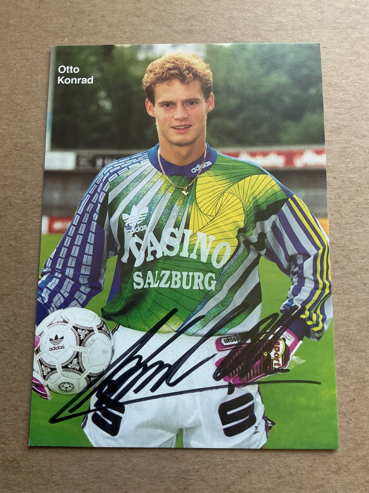 Otto Konrad, Austria 🇦🇹 Casino Salzburg 1992/93 hand signed - Autographs-World