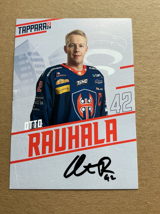 Otto Rauhala, Finland 🇫🇮 Tappara Tampere 2023/24 hand signed - Autographs-World