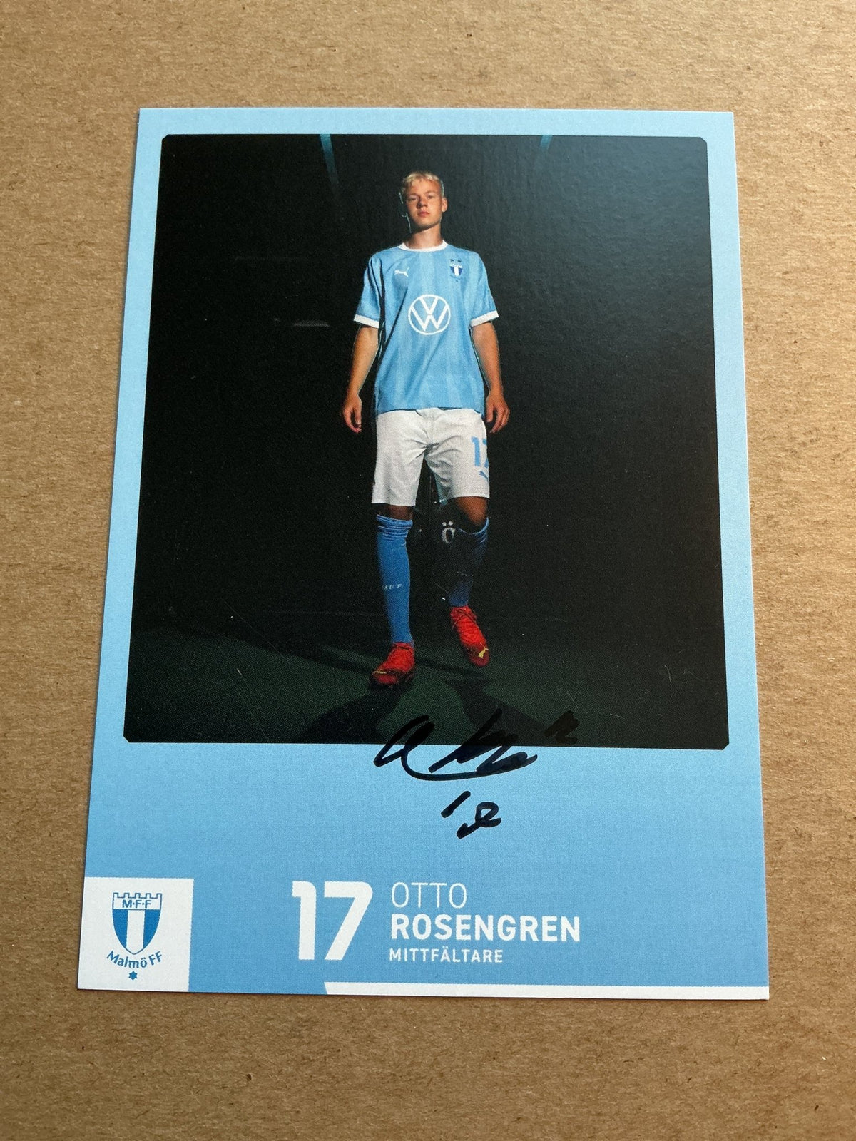 Otto Rosengren, Sweden 🇸🇪 Malmö FF 2023/24 hand signed - Autographs-World