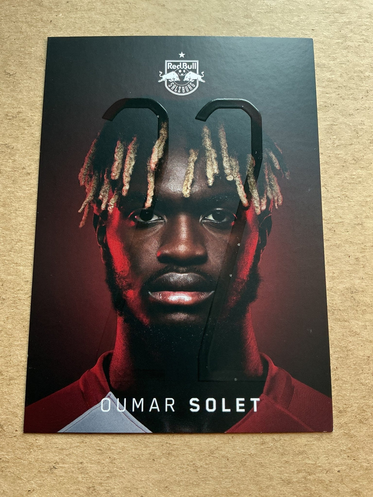 Oumas Solet, France 🇫🇷 Red Bull Salzburg 2020/21 hand signed - Autographs-World