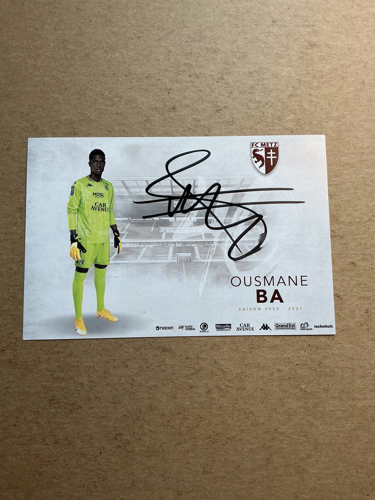 Ousmane Ba, Senegal 🇸🇳 FC Metz 2020/21 hand signed - Autographs-World
