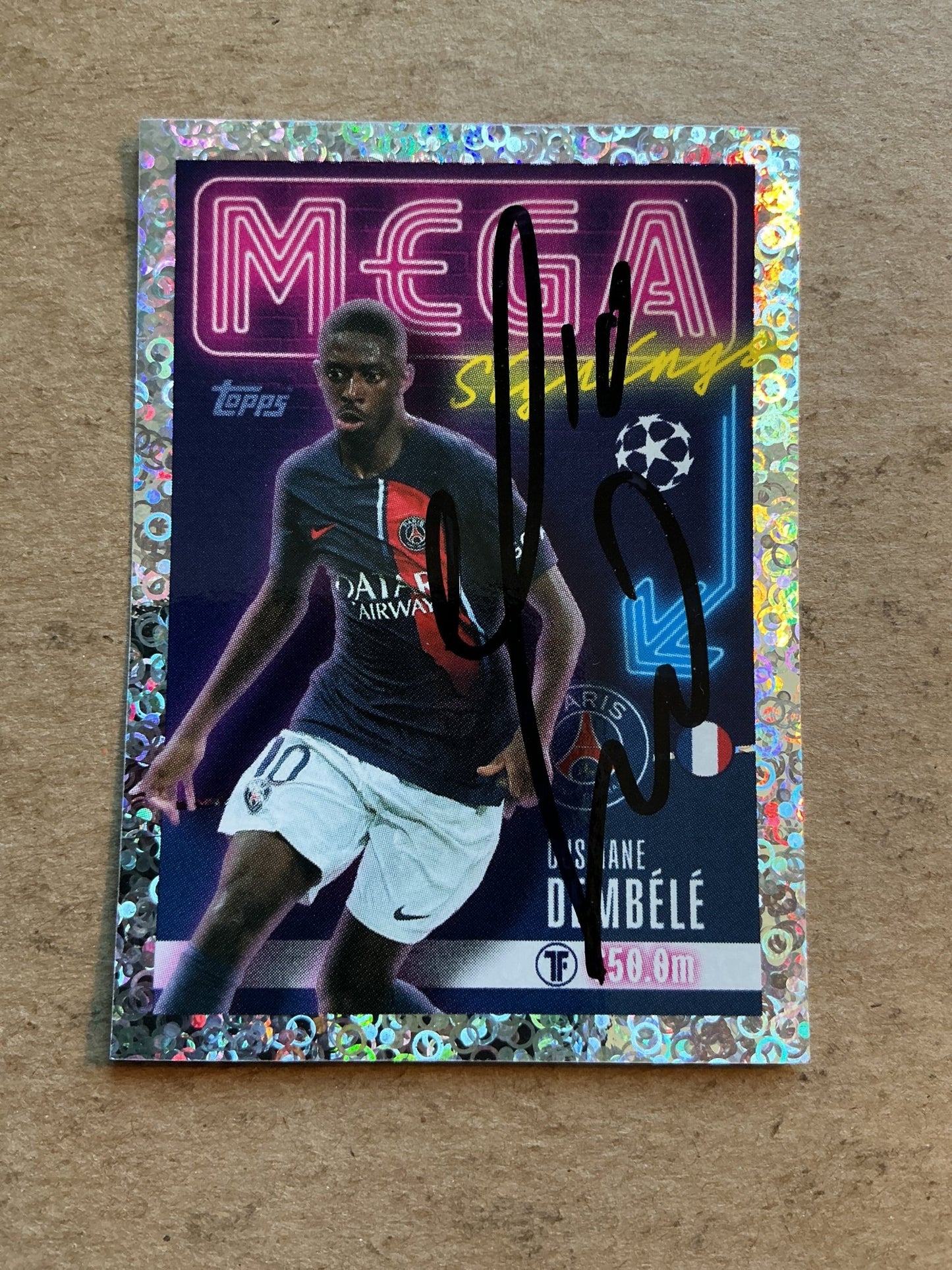 Ousmane Dembélé, France 🇫🇷 Paris Saint-Germain 2023/24 Topps hand signed - Autographs-World