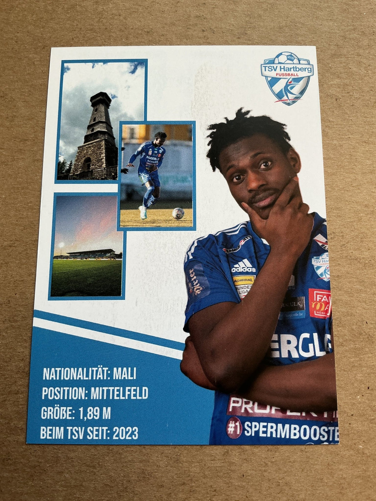 Ousmane Diakite, Mali 🇲🇱 TSV Hartberg 2022/23 hand signed - Autographs-World