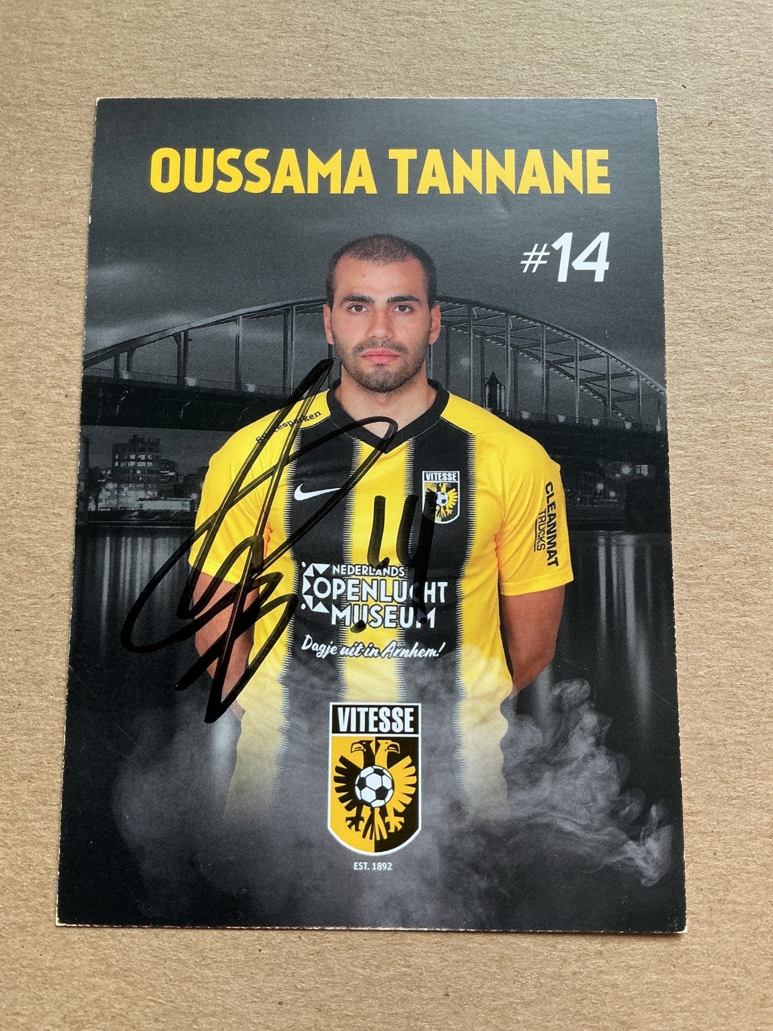 Oussama Tannane, Morocco 🇲🇦 Vitesse Arnhem 2019/20 hand signed - Autographs-World