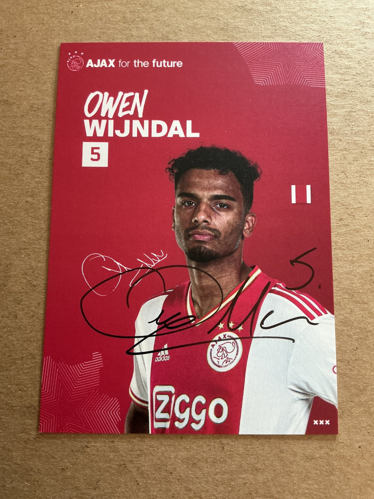 Owen Wijndal, Nigeria 🇳🇬 Ajax Amsterdam 2022/23 hand signed - Autographs-World