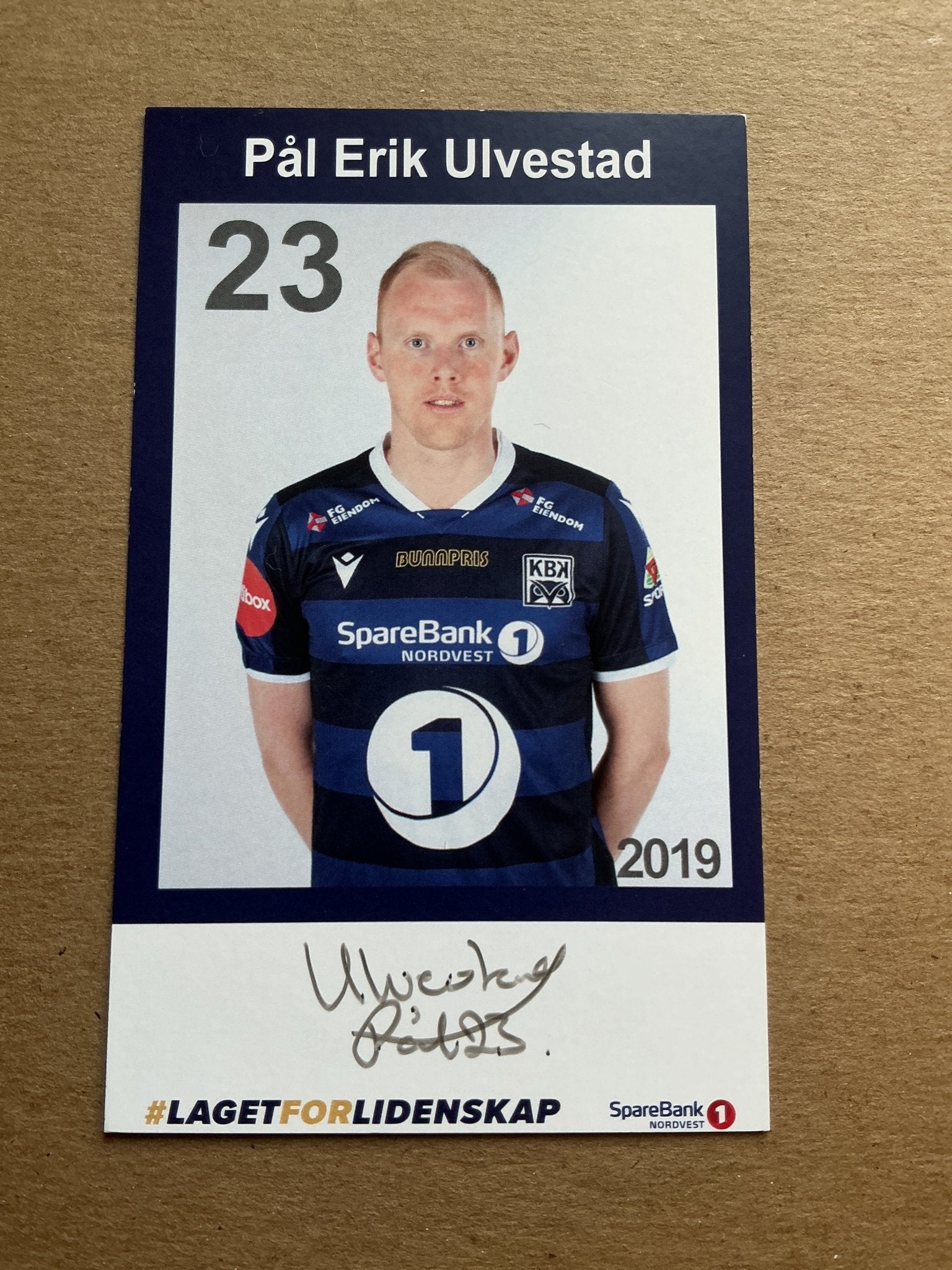 Pål Erik Ulvestad, Norway 🇳🇴 Kristiansund BK 2019/20 hand signed - Autographs-World