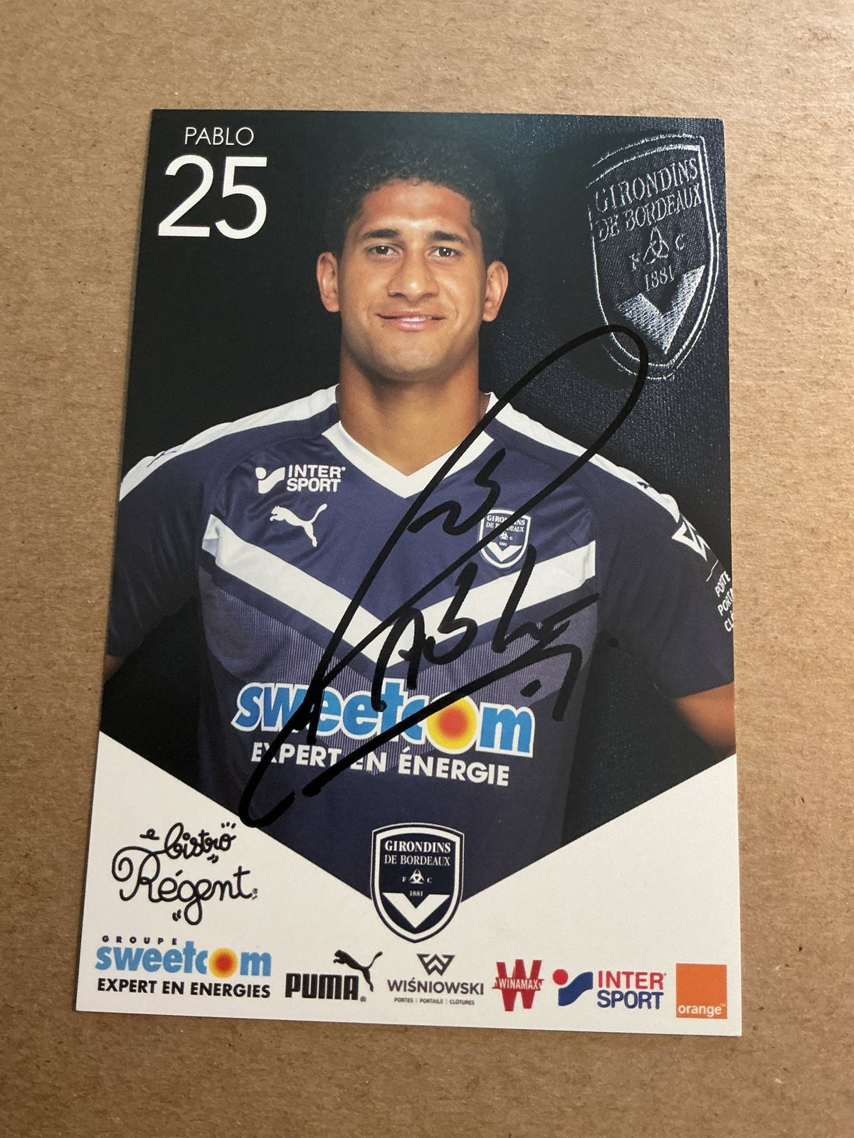 Pablo, Brazil 🇧🇷 Girondins Bordeaux 2018/19 hand signed - Autographs-World