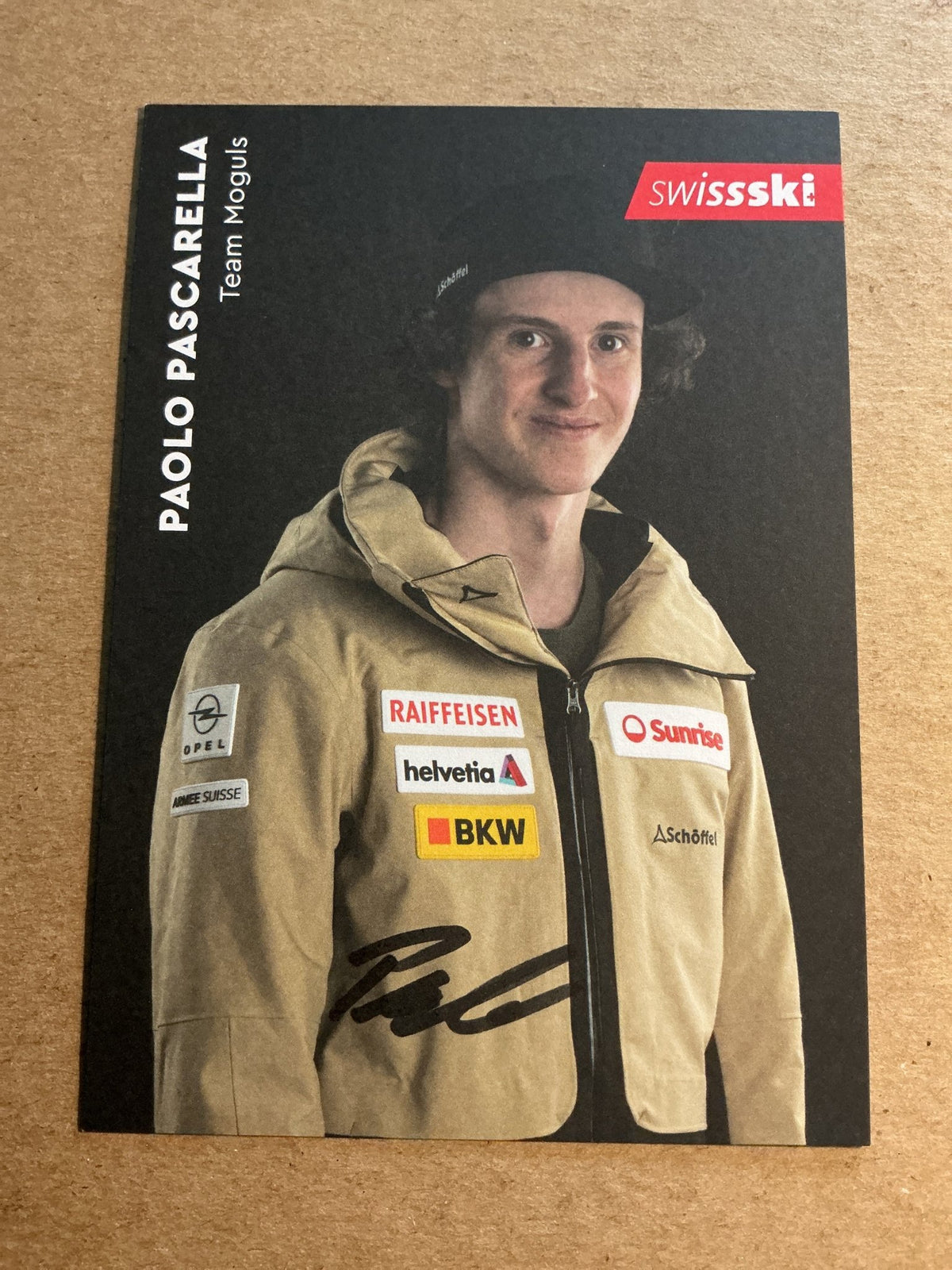 Paolo Pascarella, Switzerland 🇨🇭 Freestyle Winter Sports 2024/25 hand signed - Autographs-World