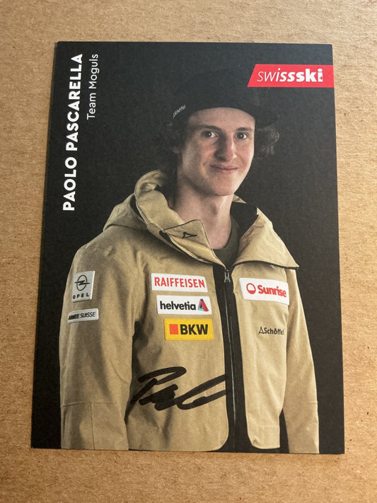 Paolo Pascarella, Switzerland 🇨🇭 Freestyle Winter Sports 2024/25 hand signed - Autographs-World