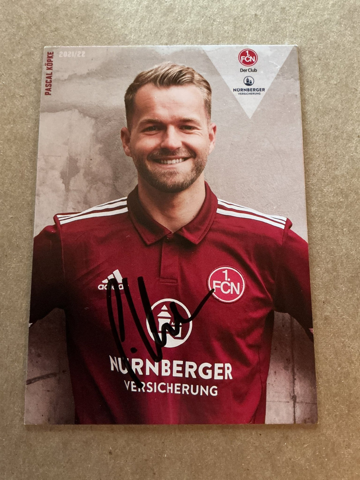 Pascal Köpke, Germany 🇩🇪 1.FC Nürnberg 2021/22 hand signed - Autographs-World