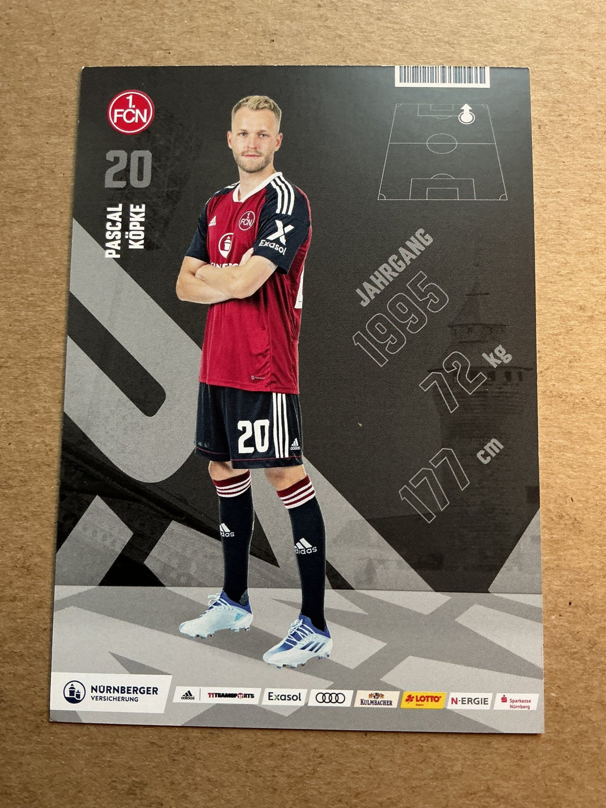 Pascal Köpke, Germany 🇩🇪 1.FC Nürnberg 2022/23 hand signed - Autographs-World