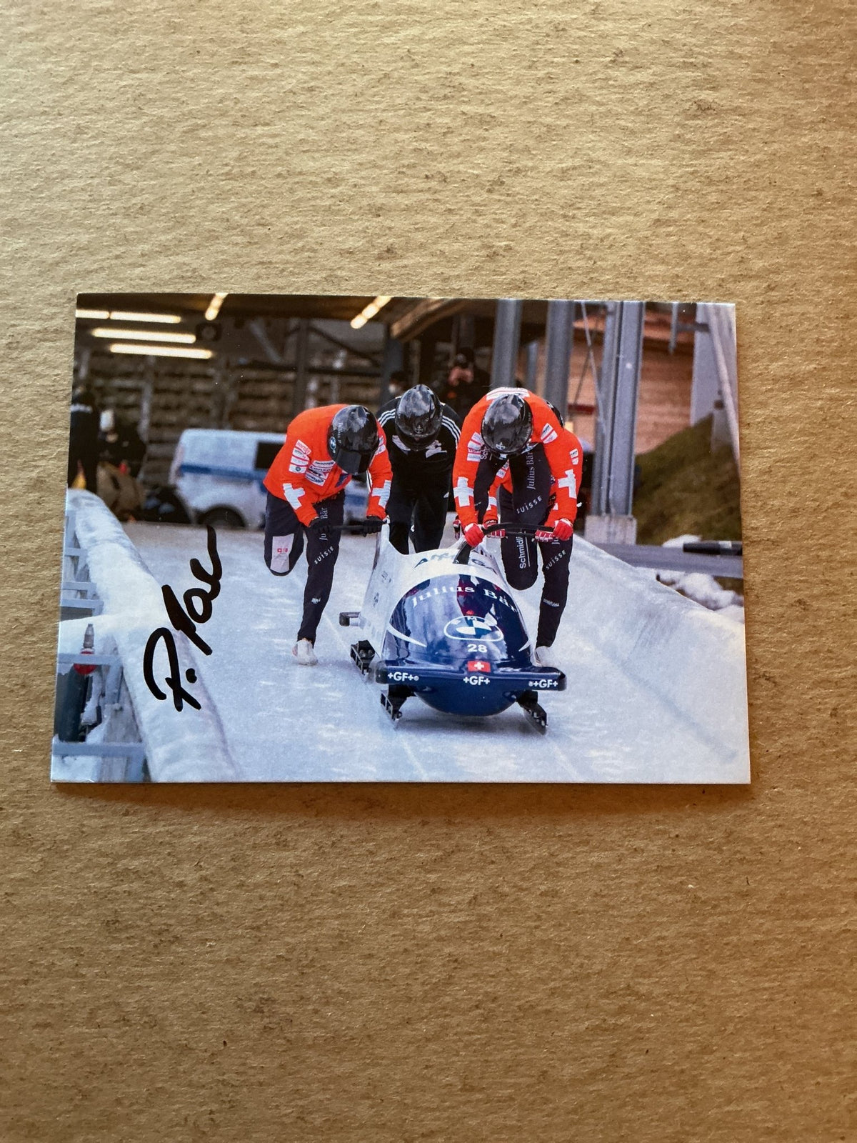 Pascal Moser, Switzerland 🇨🇭 Bobsleigh 2023/24 hand signed - Autographs-World