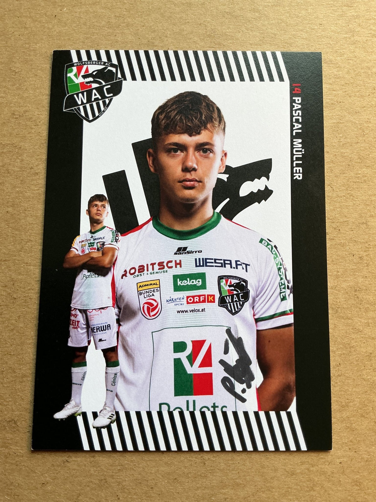 Pascal Müller, Austria 🇦🇹 Wolfsberger AC 2023/24 hand signed - Autographs-World