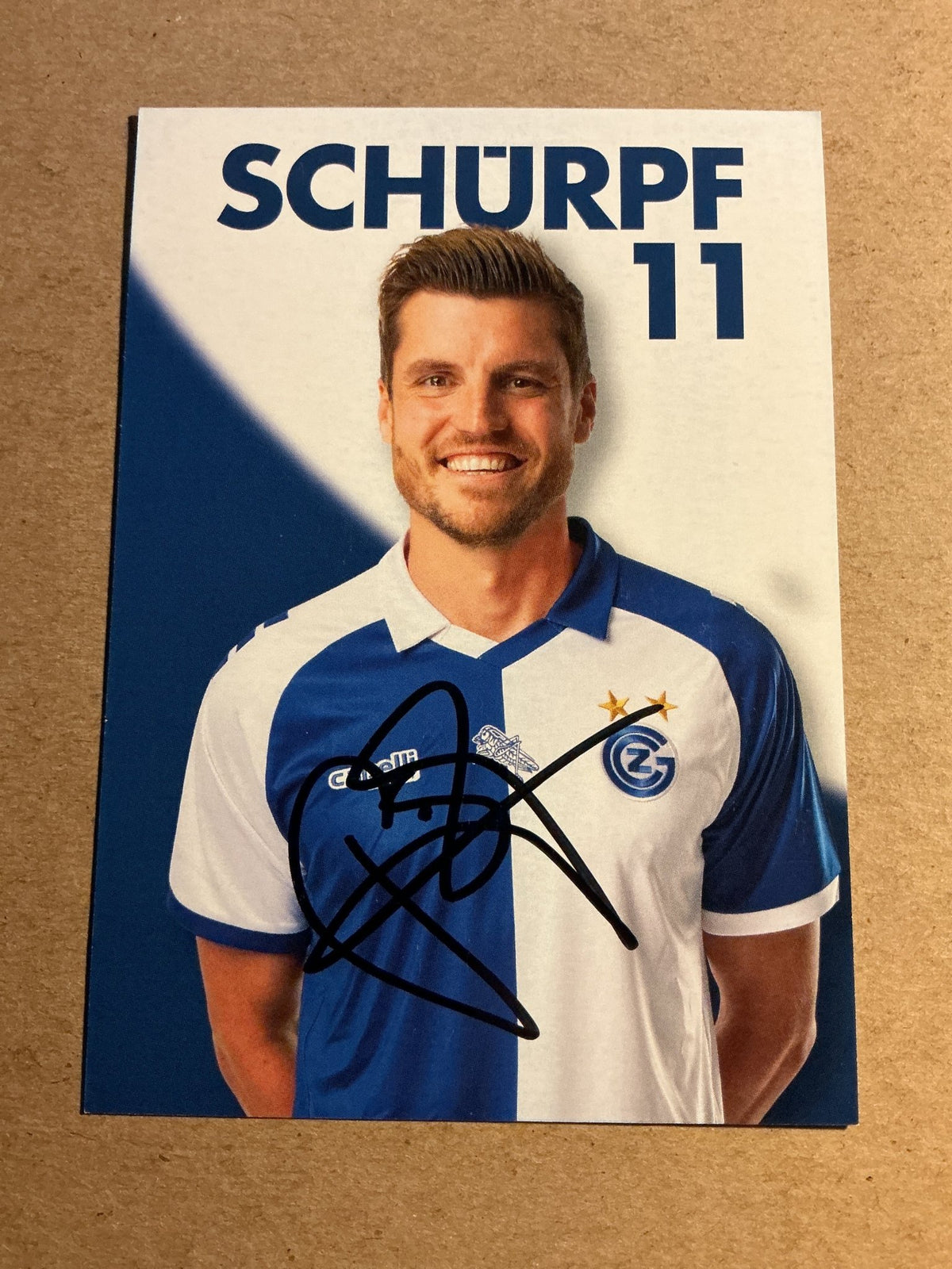 Pascal Schlürpf, Switzerland 🇨🇭 Grasshopper Zürich 2024/25 hand signed - Autographs-World