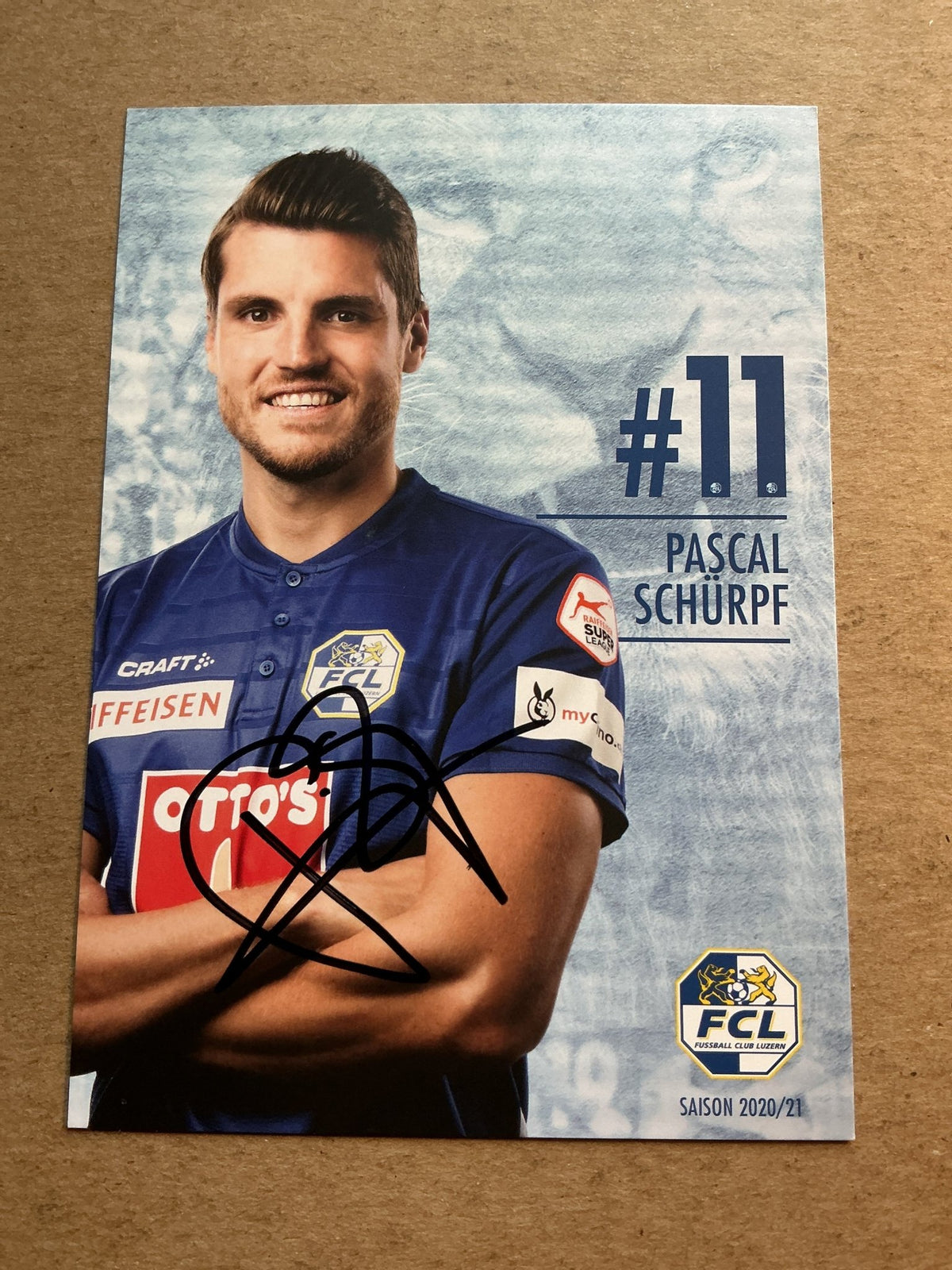 Pascal Schürpf, Switzerland 🇨🇭 FC Luzern 2020/21 hand signed - Autographs-World