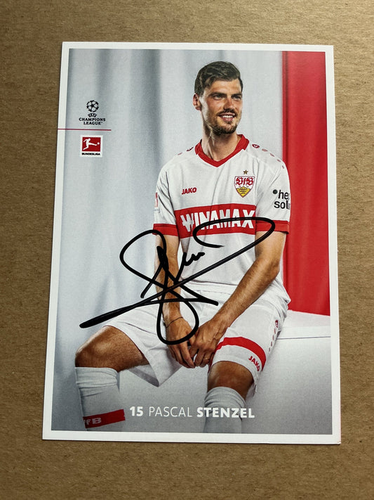 Pascal Stenzel, Germany 🇩🇪 VfB Stuttgart 2024/25 hand signed - Autographs-World
