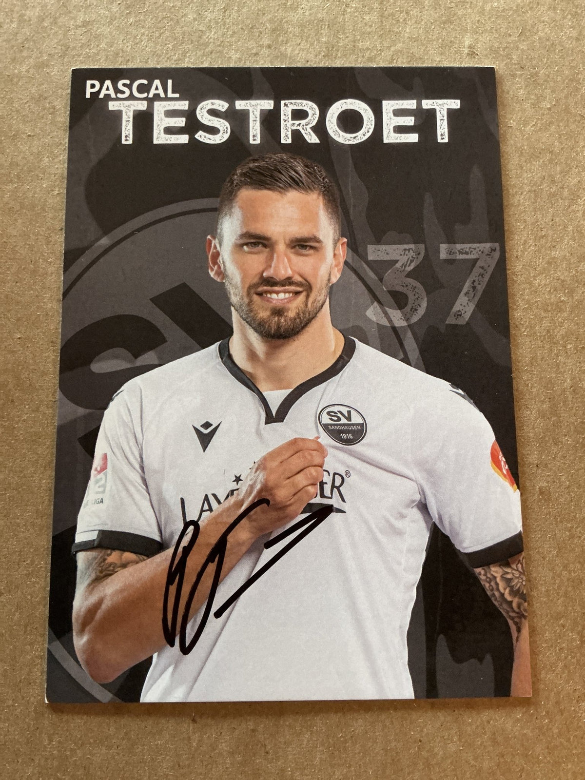 Pascal Testroet, Germany 🇩🇪 SV Sandhausen 2021/22 hand signed - Autographs-World