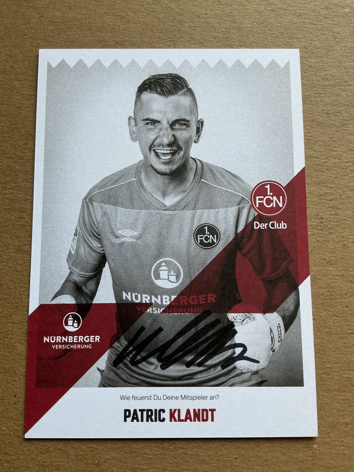Patric Klandt, Germany 🇩🇪 1.FC Nürnberg 2020/21 hand signed - Autographs-World