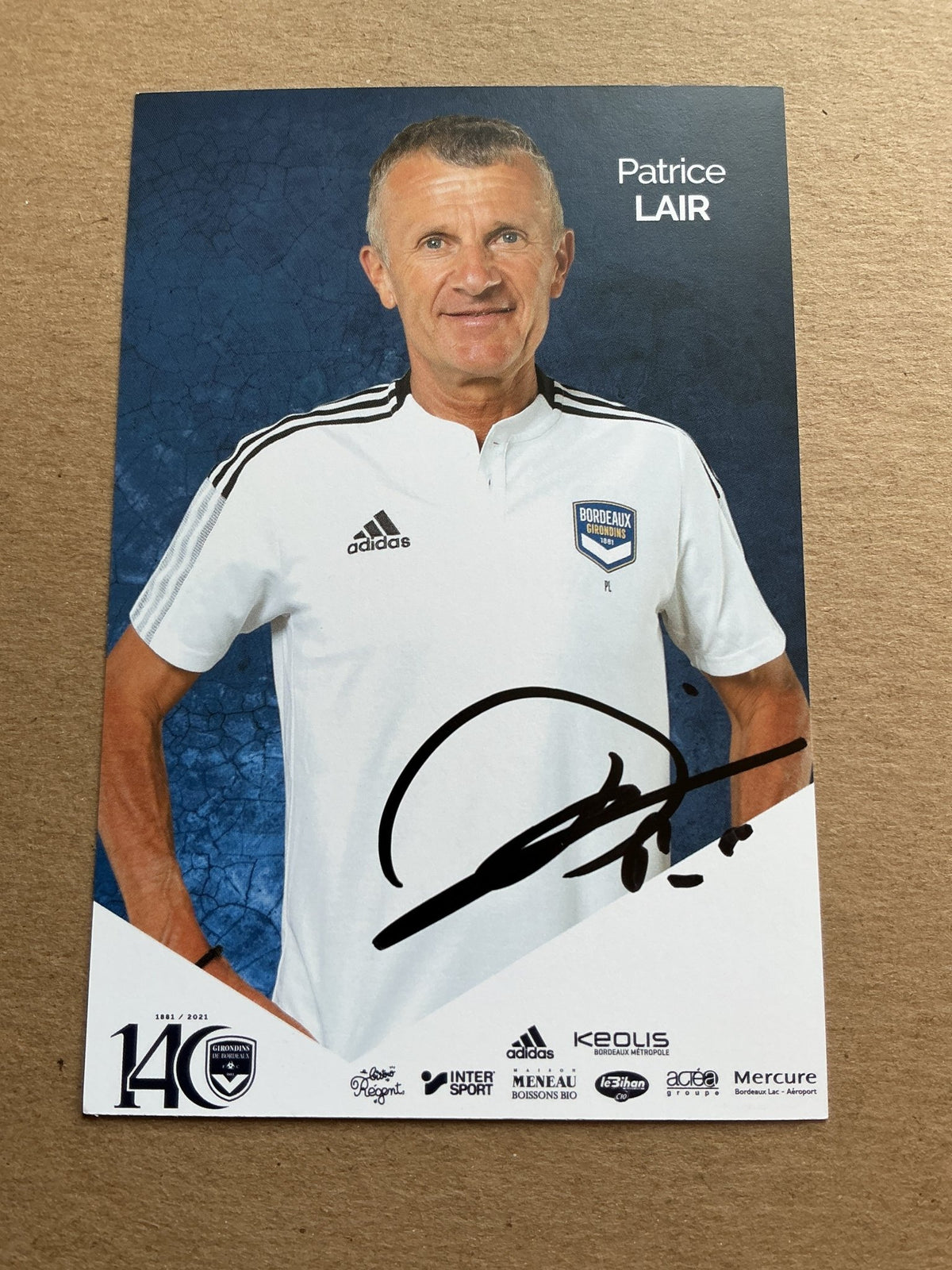 Patrice Lair, France 🇫🇷 Girondins Bordeaux 2021/22 hand signed - Autographs-World