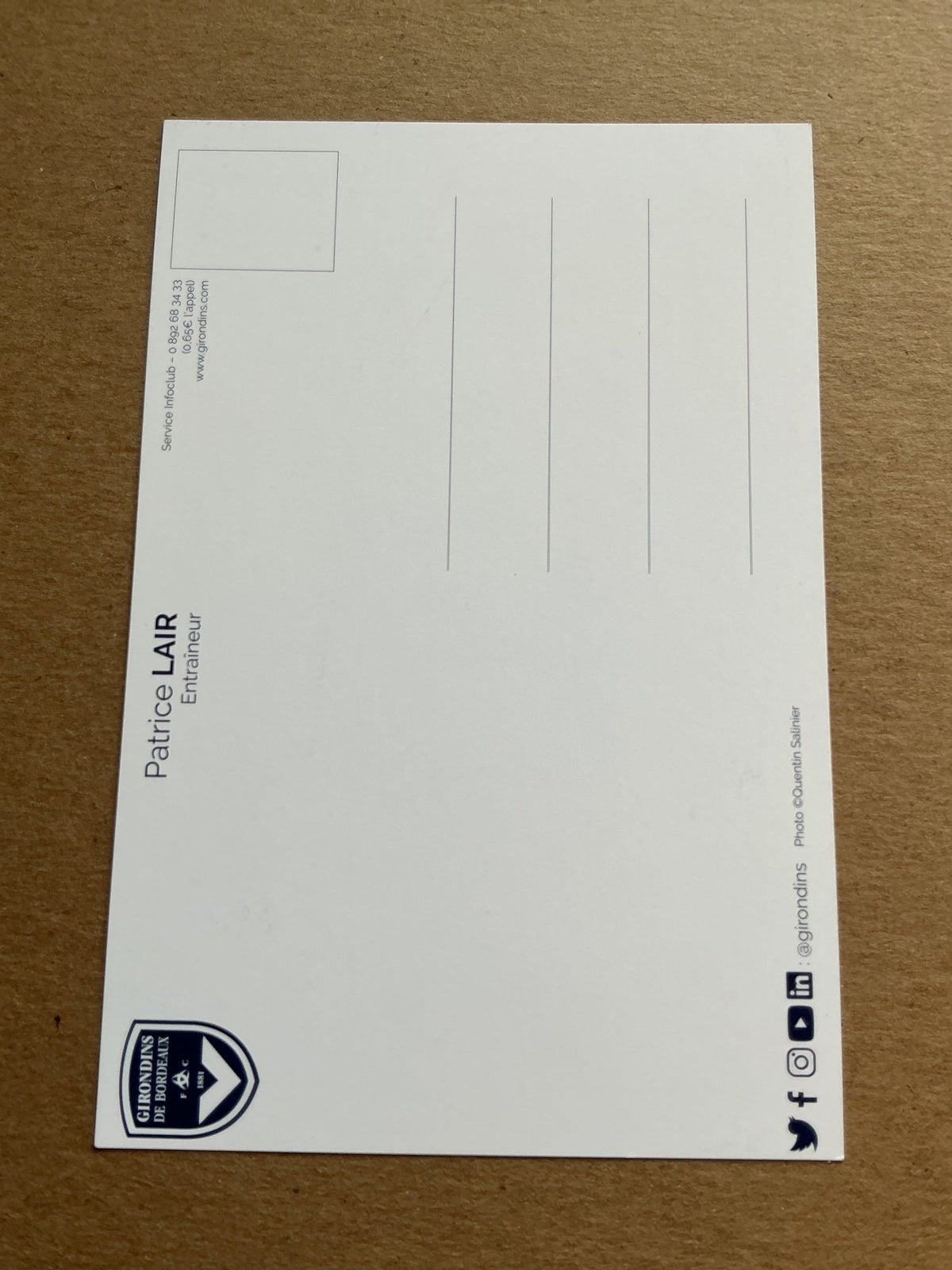 Patrice Lair, France 🇫🇷 Girondins Bordeaux 2021/22 hand signed - Autographs-World