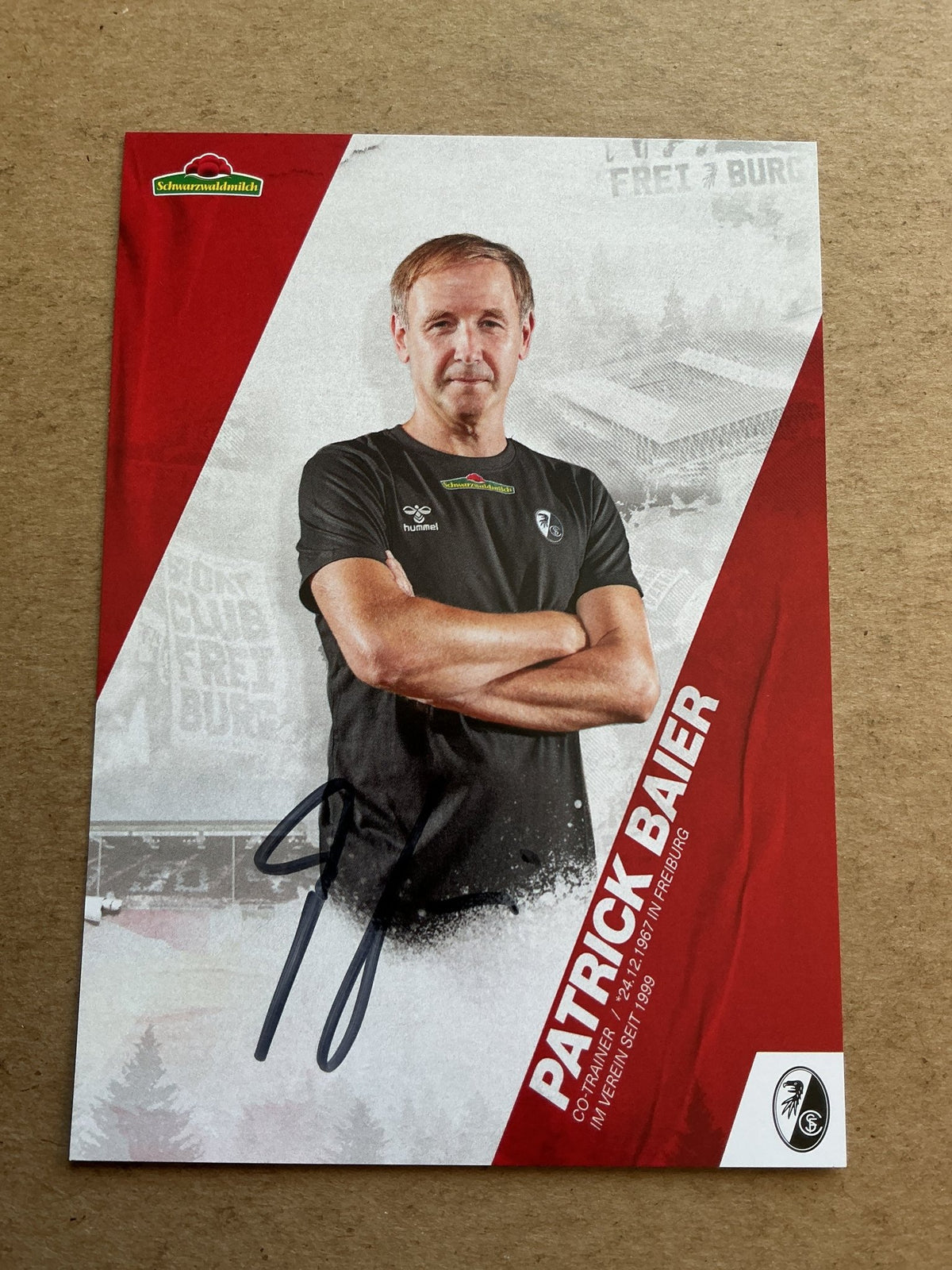Patrick Baier, Germany 🇩🇪 SC Freiburg 2020/21 hand signed - Autographs-World