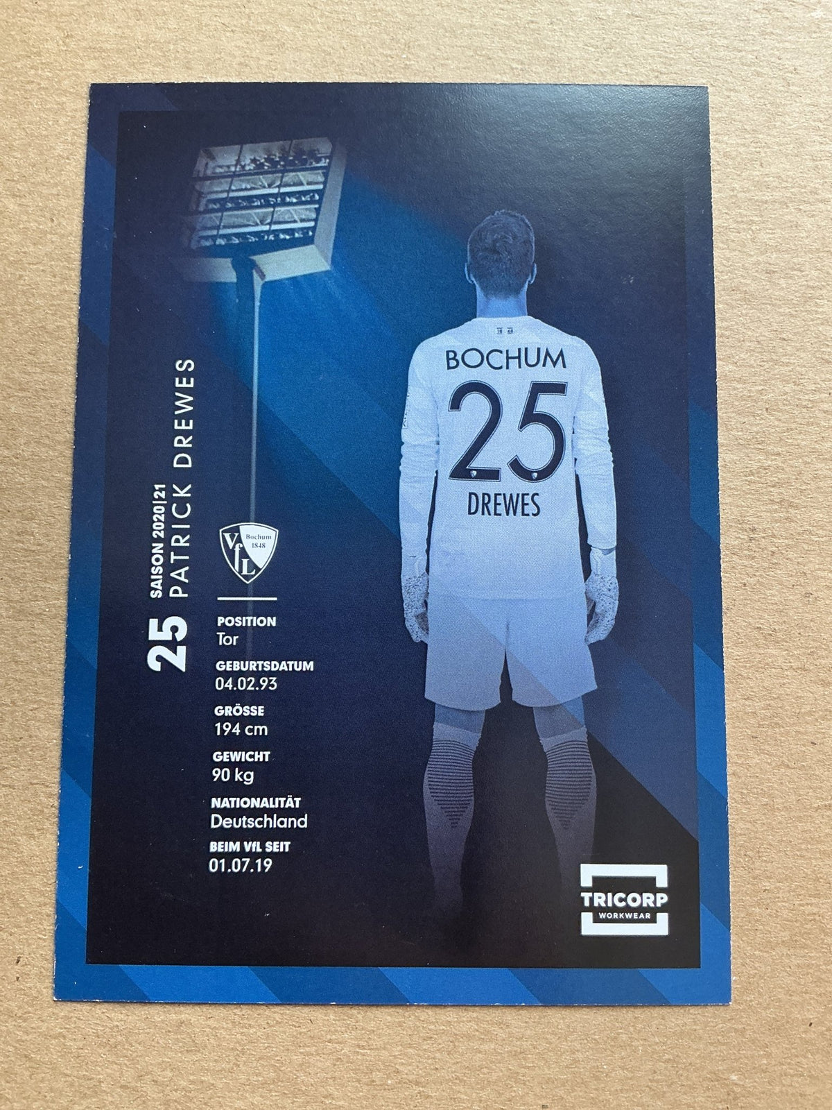 Patrick Drewes, Germany 🇩🇪 VfL Bochum 2020/21 hand signed - Autographs-World