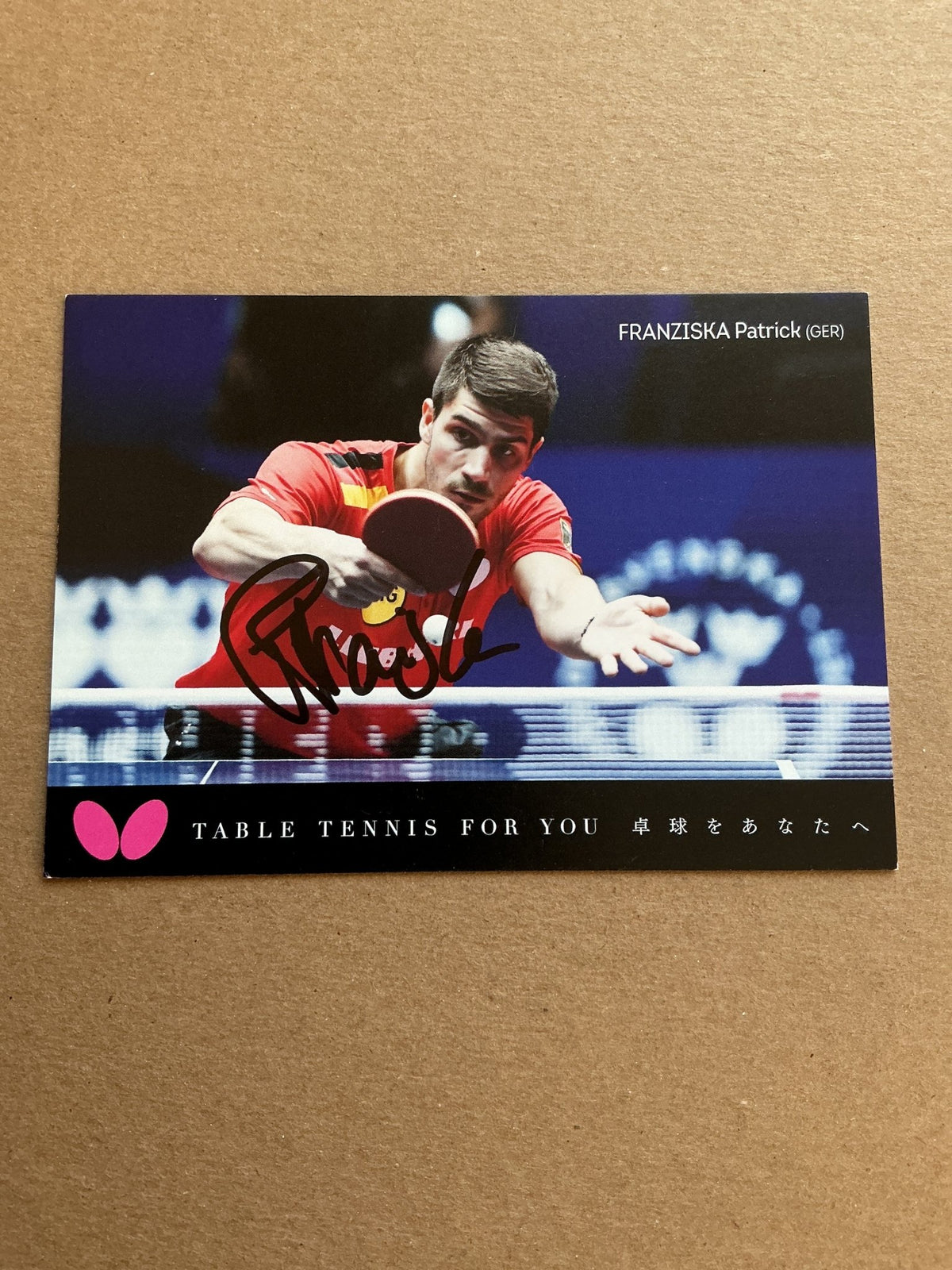 Patrick Franziska, Germany 🇩🇪 Table Tennis Summer Olympics 2024 hand signed - Autographs-World