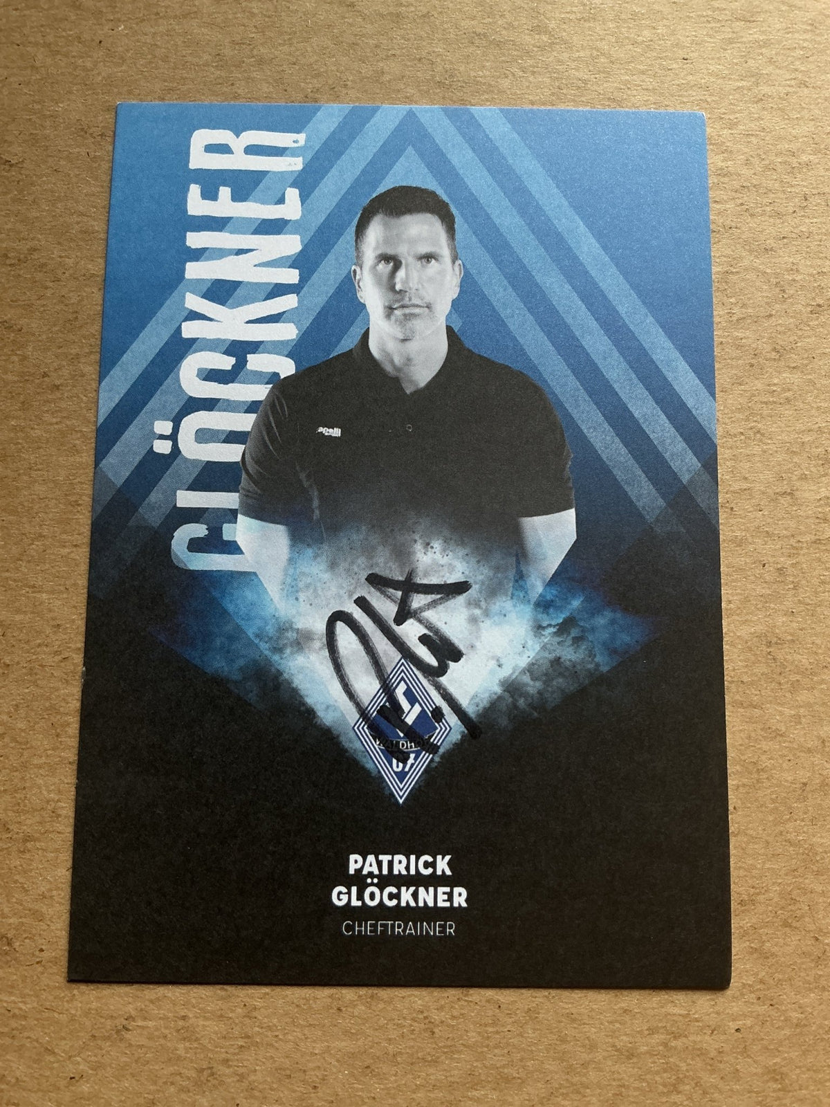 Patrick Glöckner, Germany 🇩🇪 SV Waldhof Mannheim 2021/22 hand signed - Autographs-World