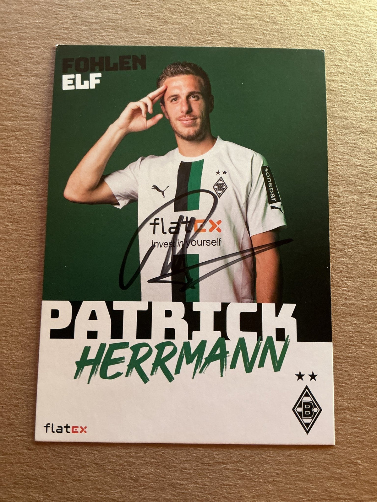 Patrick Herrmann, Germany 🇩🇪 Borussia Mönchengladbach 2022/23 hand signed - Autographs-World