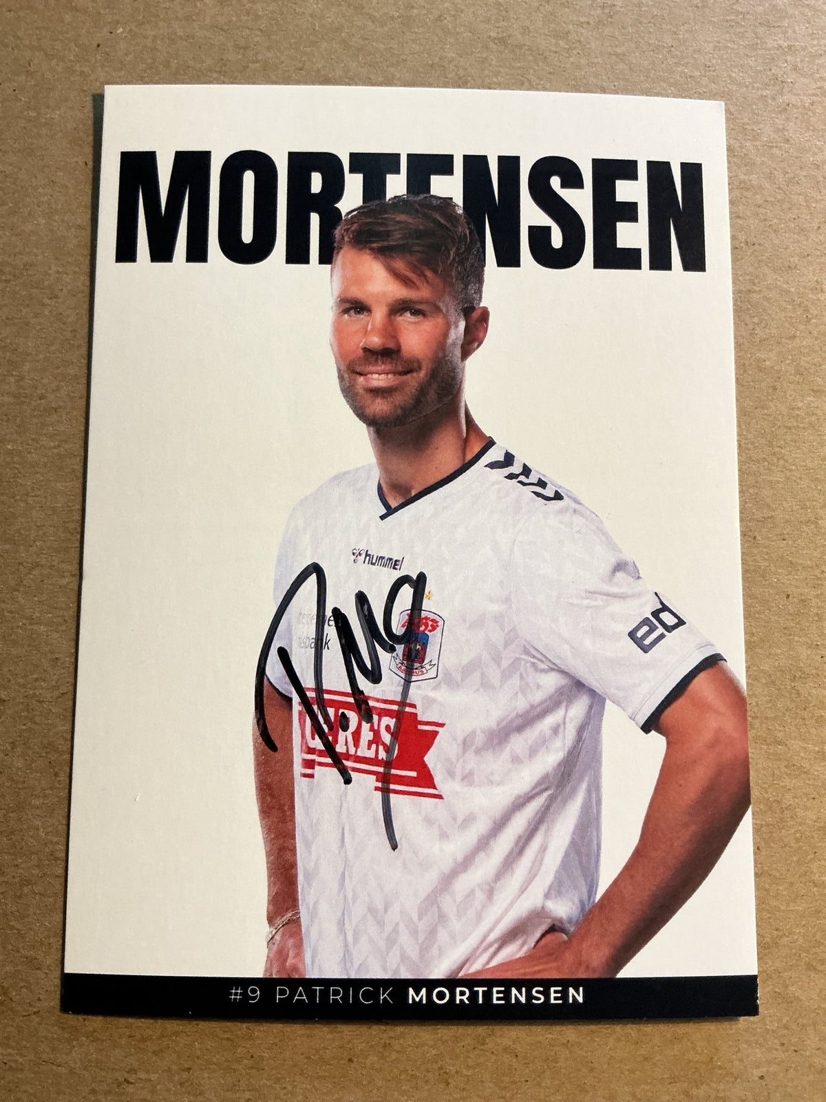 Patrick Mortensen, Denmark 🇩🇰 Aarhus GF 2023/24 hand signed - Autographs-World