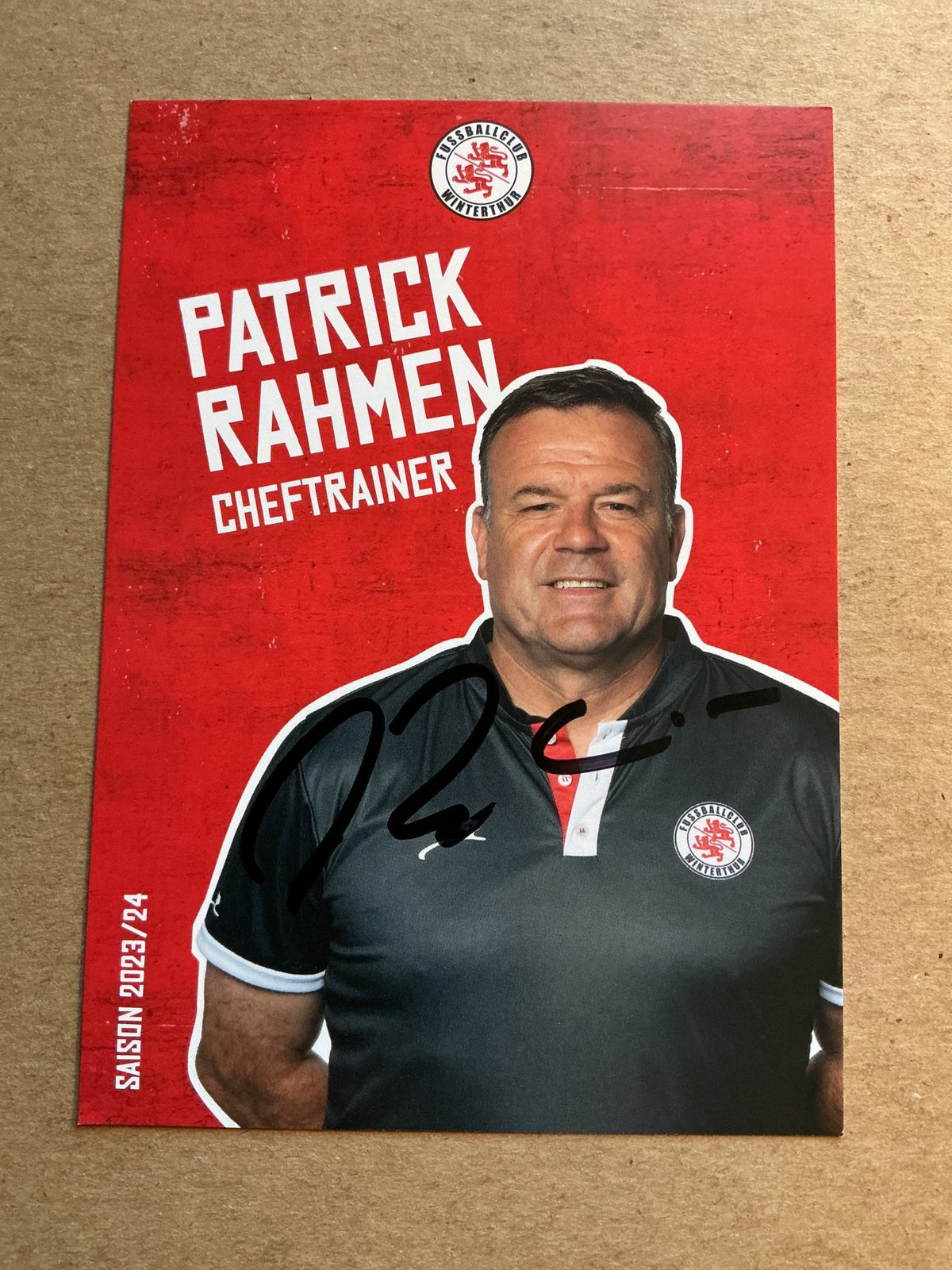 Patrick Rahmen, Switzerland 🇨🇭 FC Winterthur 2023/24 hand signed - Autographs-World