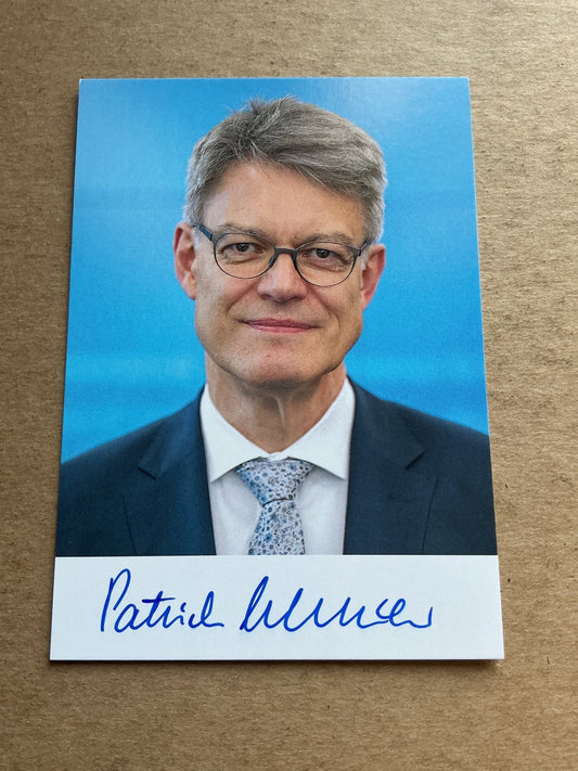 Patrick Schnieder, Germany 🇩🇪 Minister of Transport 2025 hand signed - Autographs-World