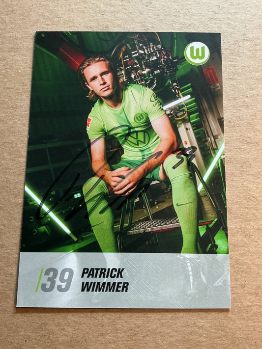 Patrick Wimmer, Austria 🇦🇹 VfL Wolfsburg 2024/25 hand signed - Autographs-World