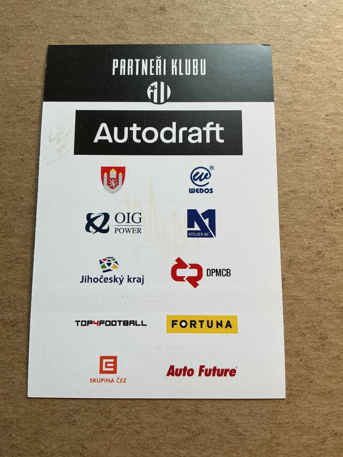 Patrik Brandner, Czech Republic 🇨🇿 SK Dynamo České Budějovice 2020/21 hand signed - Autographs-World
