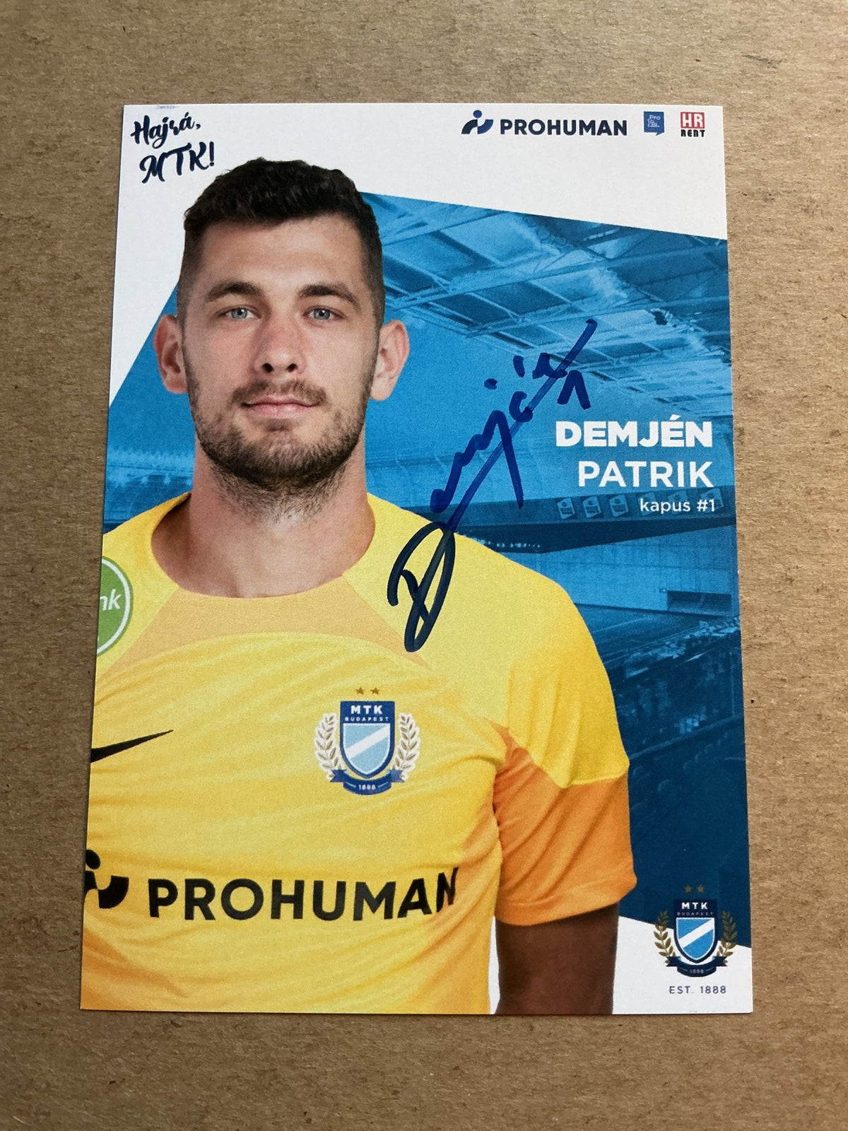 Patrik Demjén, Hungary 🇭🇺 MTK Budapest FC 2023/24 hand signed - Autographs-World