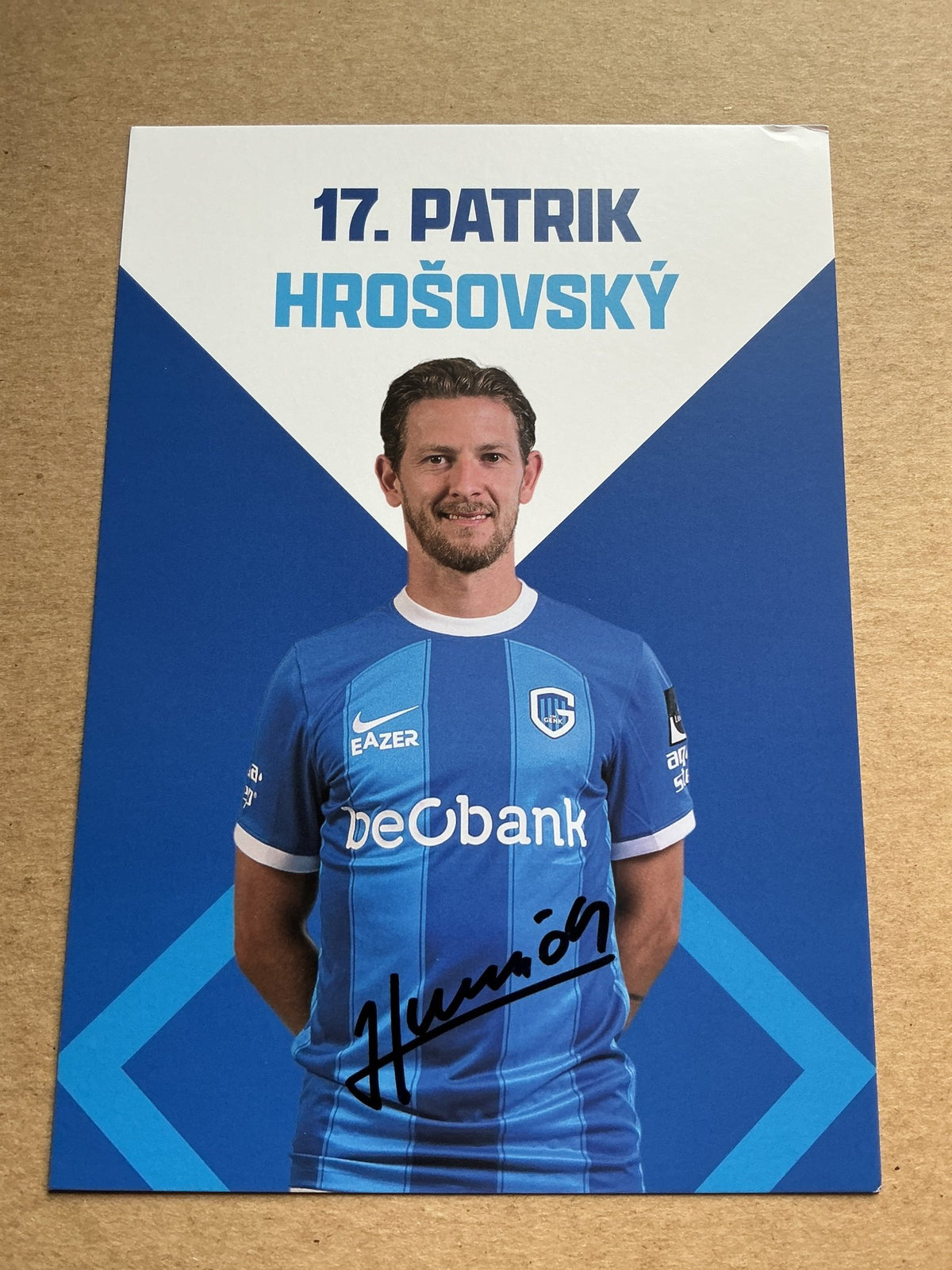Patrik Hrosovsky, Slovakia 🇸🇰 KRC Genk 2023/24 hand signed - Autographs-World