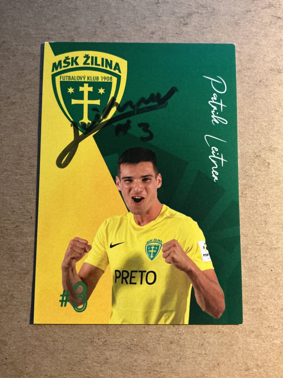 Patrik Leitner, Slovakia 🇸🇰 MŠK Žilina 2021/22 hand signed - Autographs-World