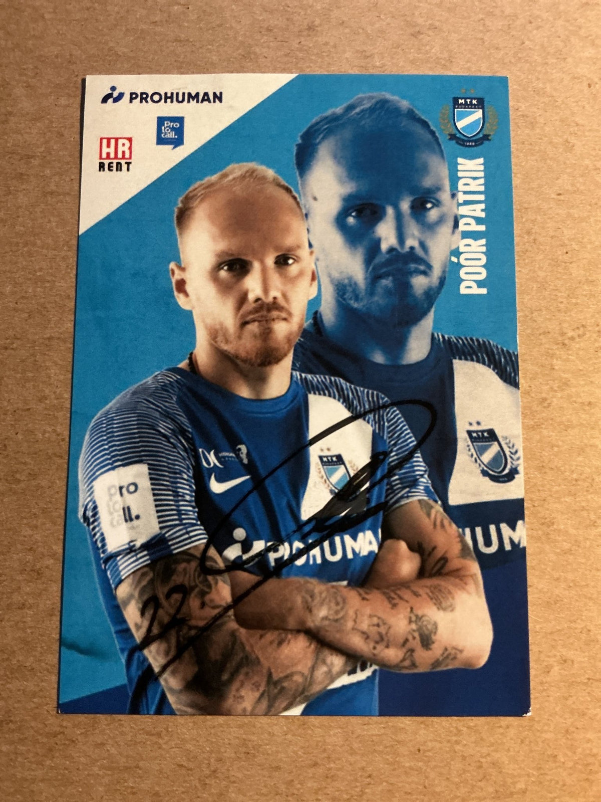 Patrik Poór, Hungary 🇭🇺 MTK Budapest 2022/23 hand signed - Autographs-World