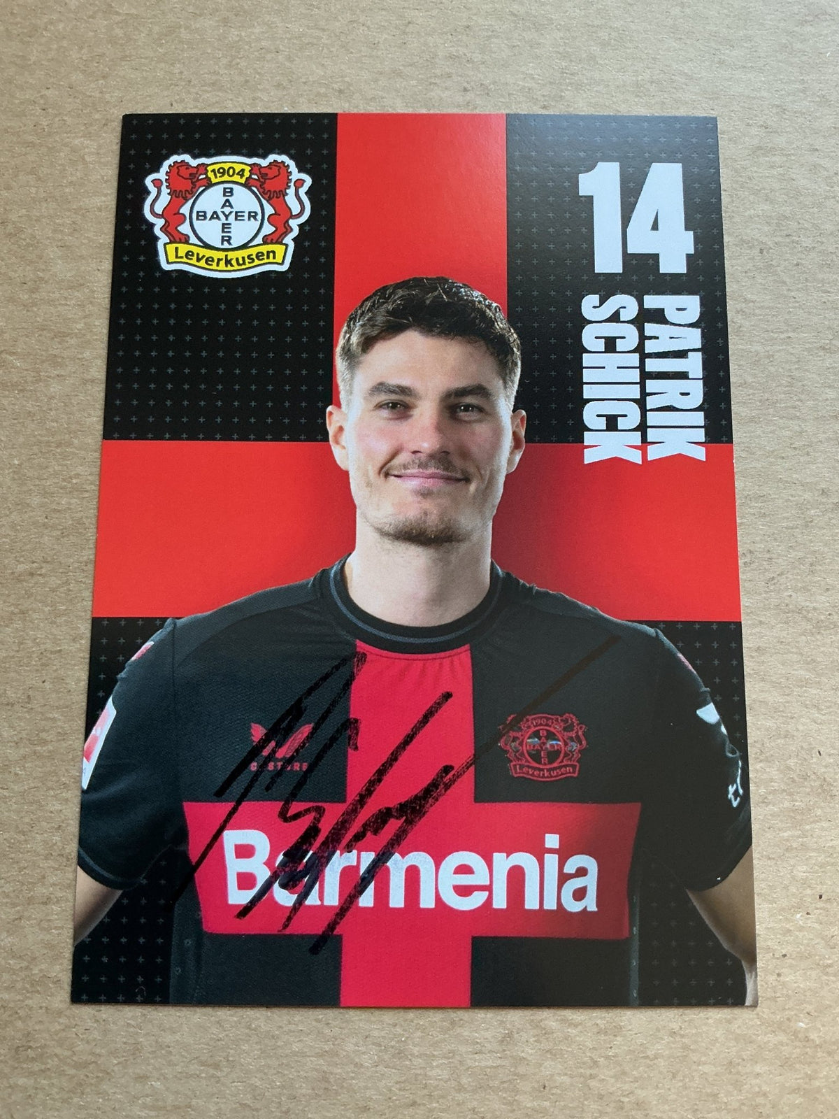 Patrik Schick, Czech Republic 🇨🇿 Bayer 04 Leverkusen 2023/24 hand signed - Autographs-World