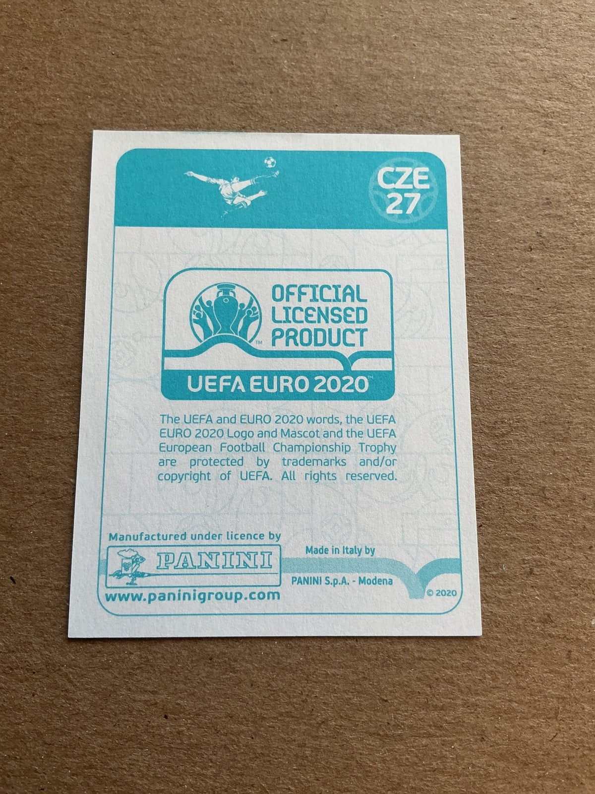 Patrik Schick, Czech Republic 🇨🇿 UEFA Euro 2020 Panini hand signed - Autographs-World